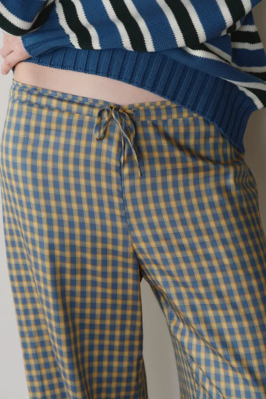 The Tencel Plaid Tie Pant made by DONNI.