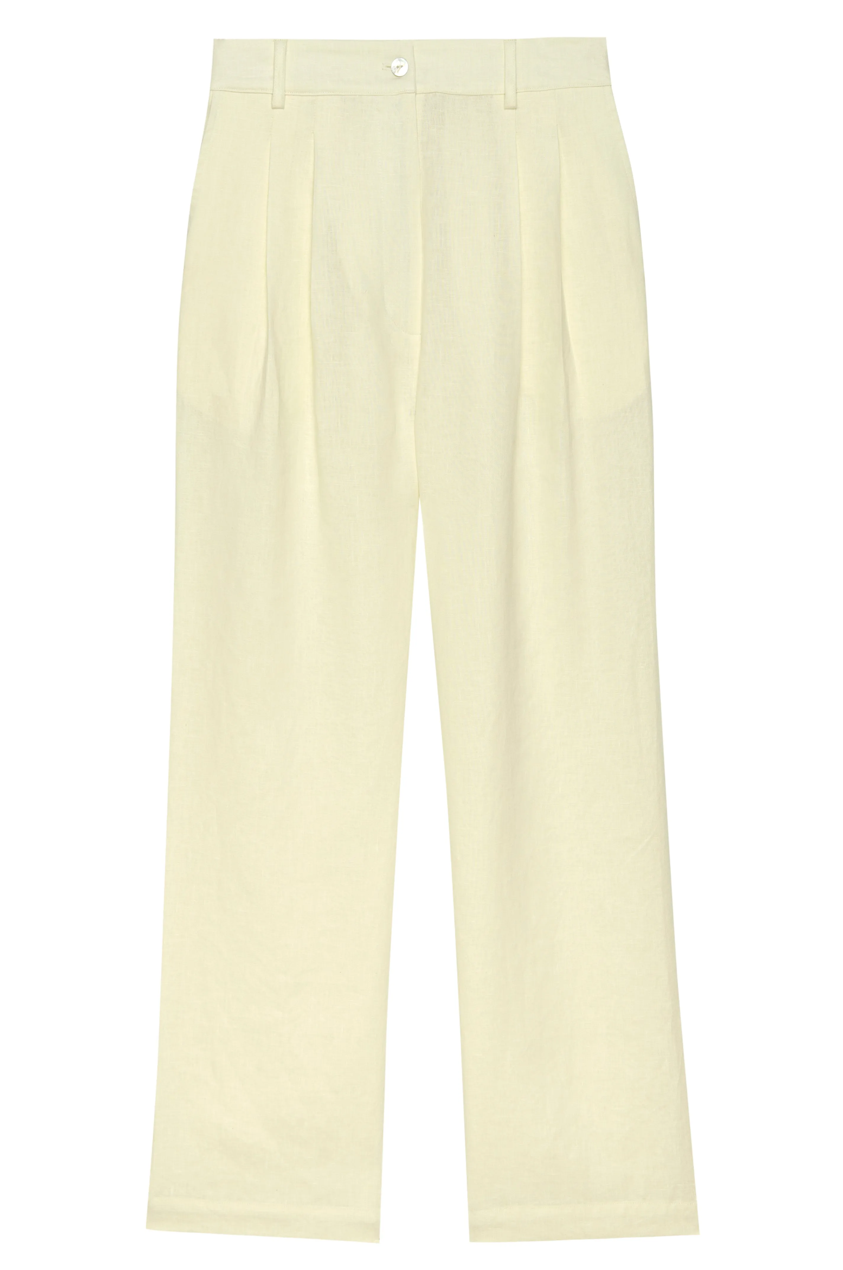 The Linen Pleated Trouser sold by DONNI. product image thumbnail 2