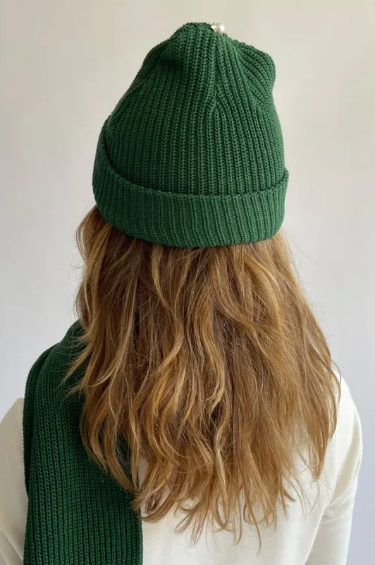 pearl beanie sold by DONNI.