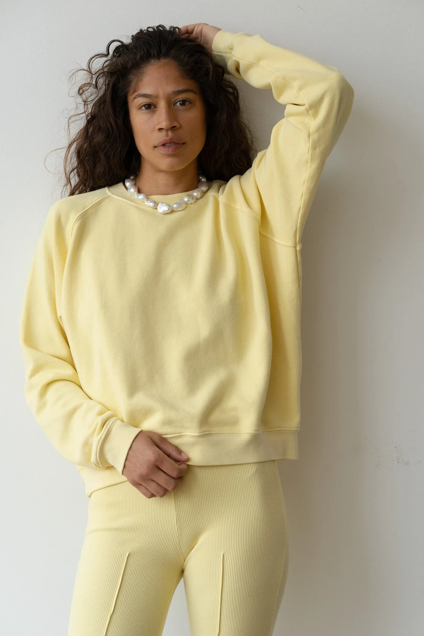 The Eco-Terry Crewneck sold by DONNI.