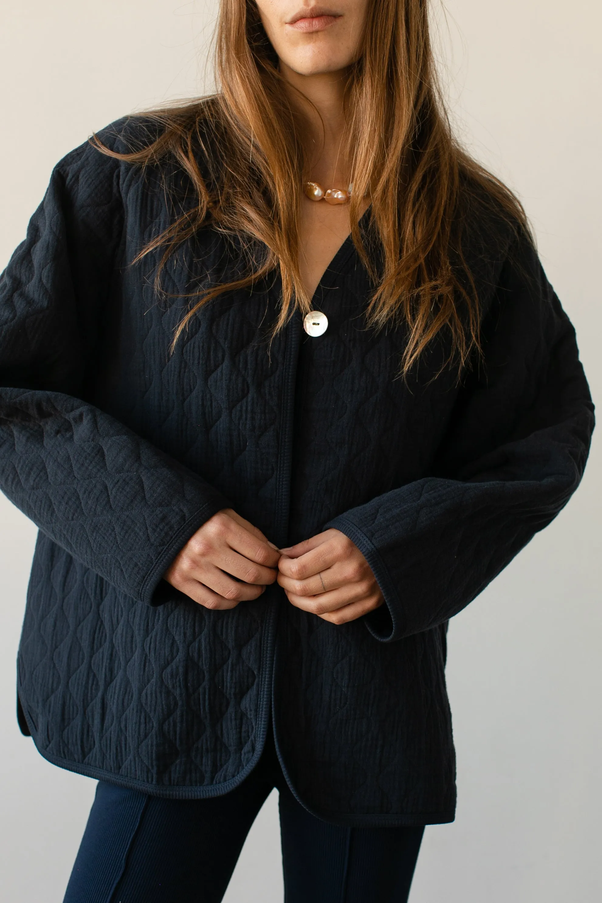 The Quilted Jacket sold by DONNI. product image thumbnail 4