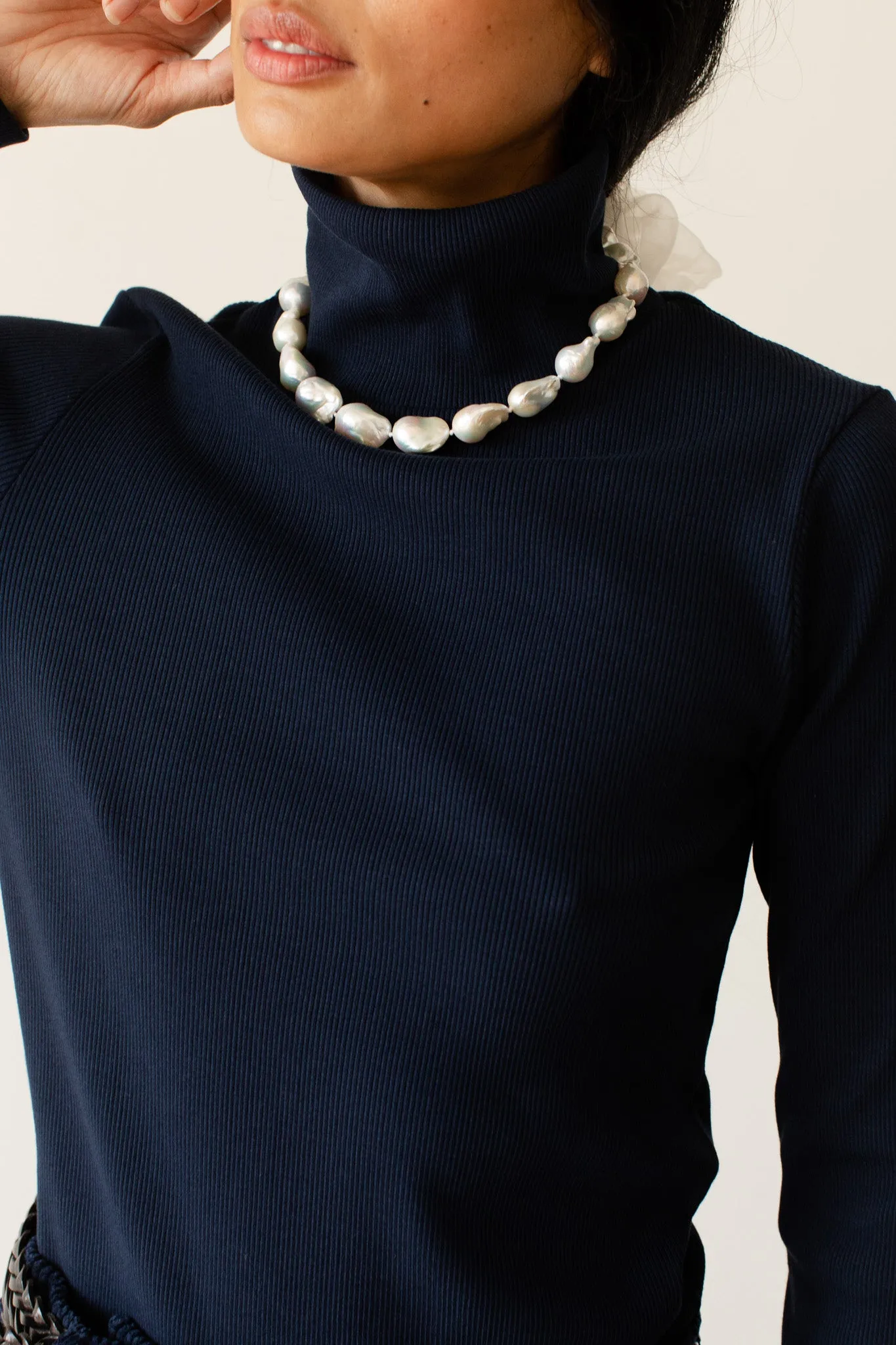 The Rib Turtleneck sold by DONNI. product image thumbnail 3