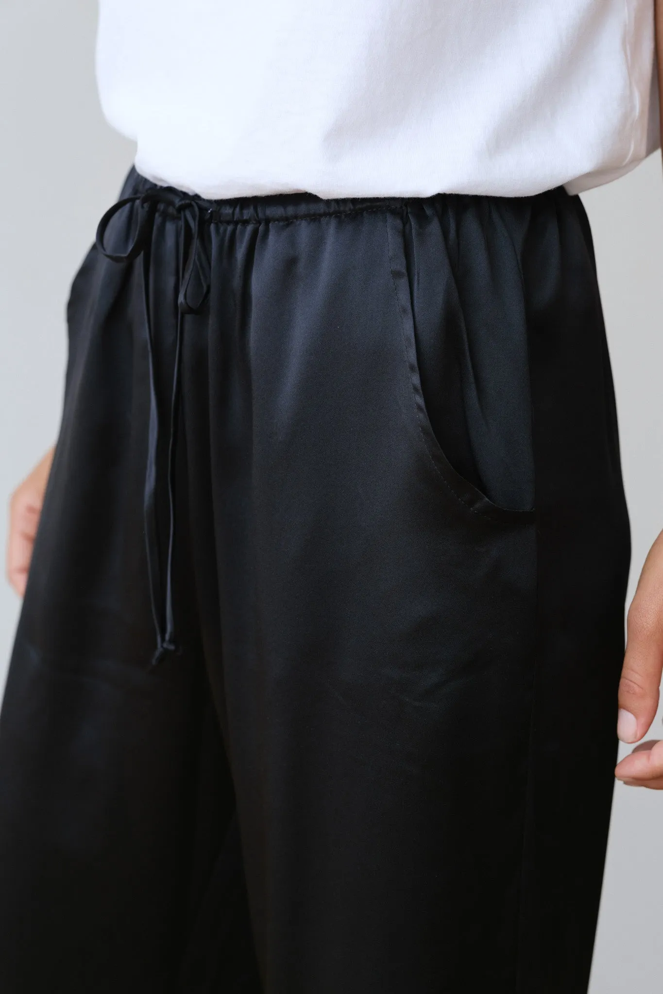 The Silk Drawstring Pant sold by DONNI. product image thumbnail 4