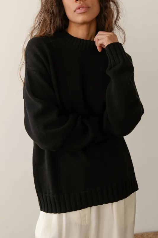 The Cotton Cashmere Crewneck Sweater sold by DONNI.