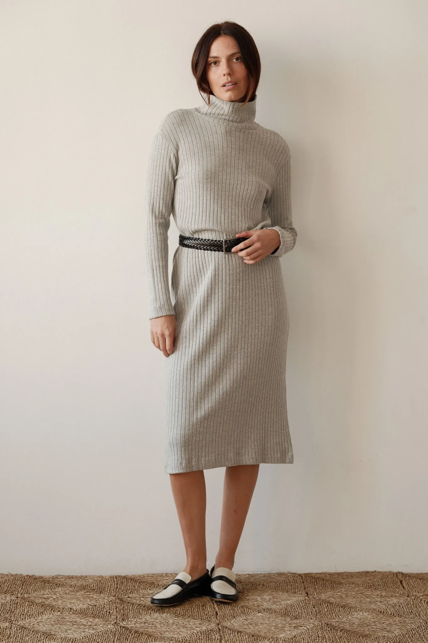The Sweater Rib Turtleneck Dress sold by DONNI. product image thumbnail 5