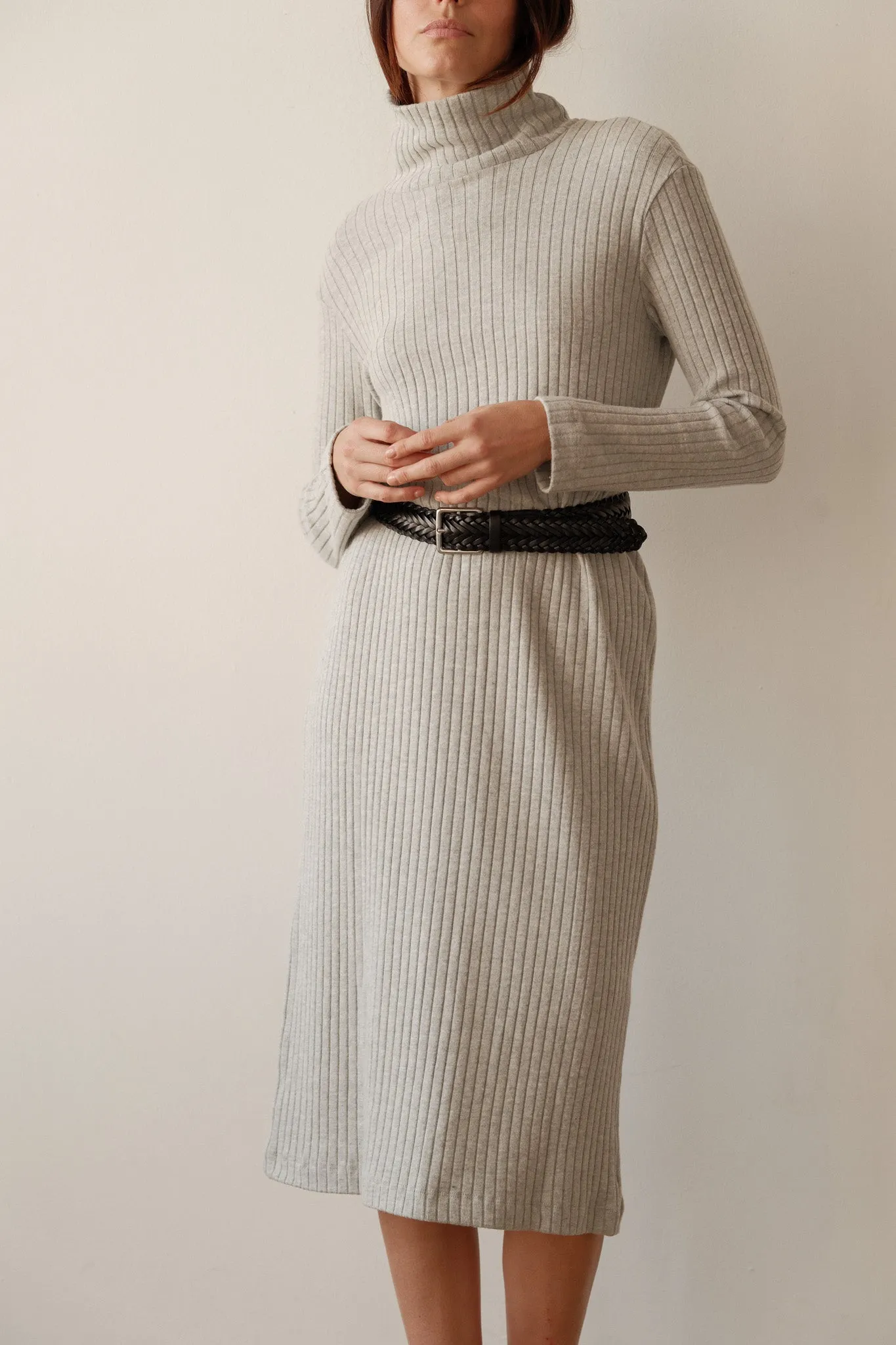 The Sweater Rib Turtleneck Dress sold by DONNI. product image thumbnail 4