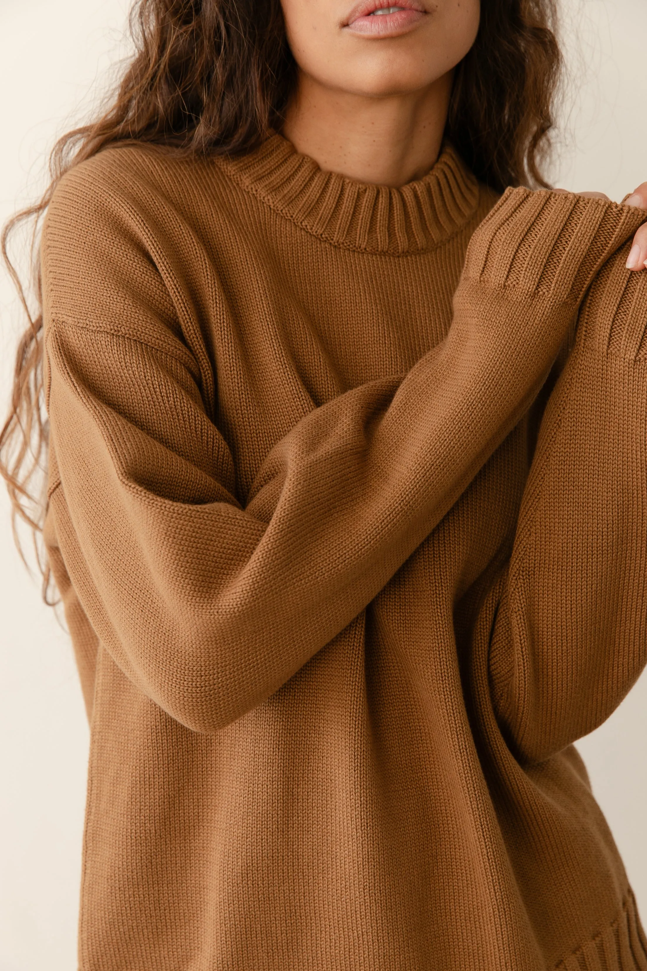 The Cotton Cashmere Crewneck Sweater sold by DONNI. product image thumbnail 4