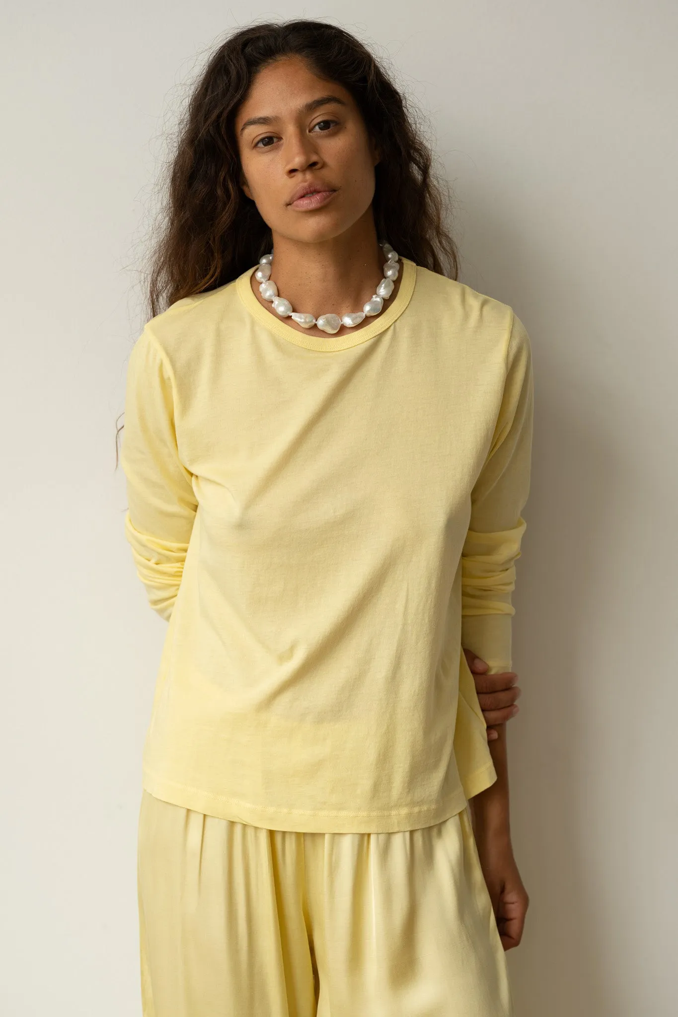 The Jersey Long Sleeve Tee sold by DONNI. product image thumbnail 5