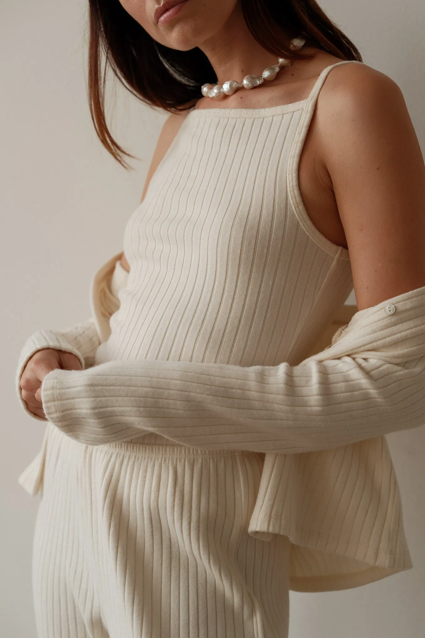 The Sweater Rib Tank sold by DONNI. product image thumbnail 5