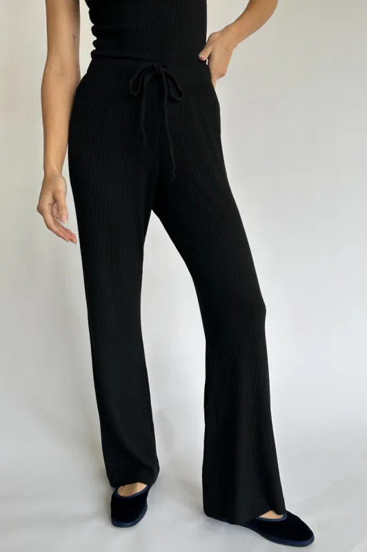 rib knit wide leg sold by DONNI.