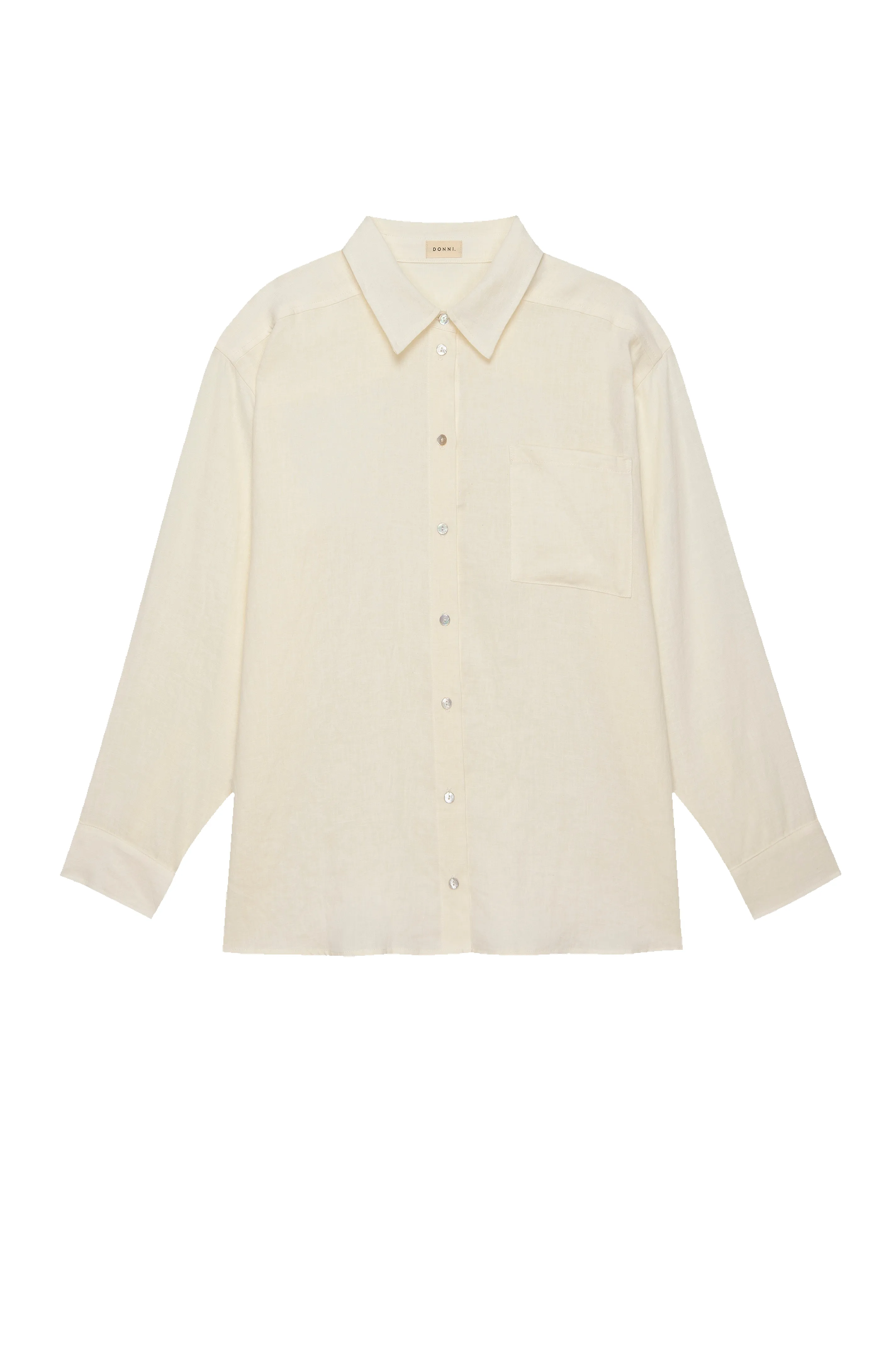 The Linen Relaxed Shirt sold by DONNI. product image thumbnail 2