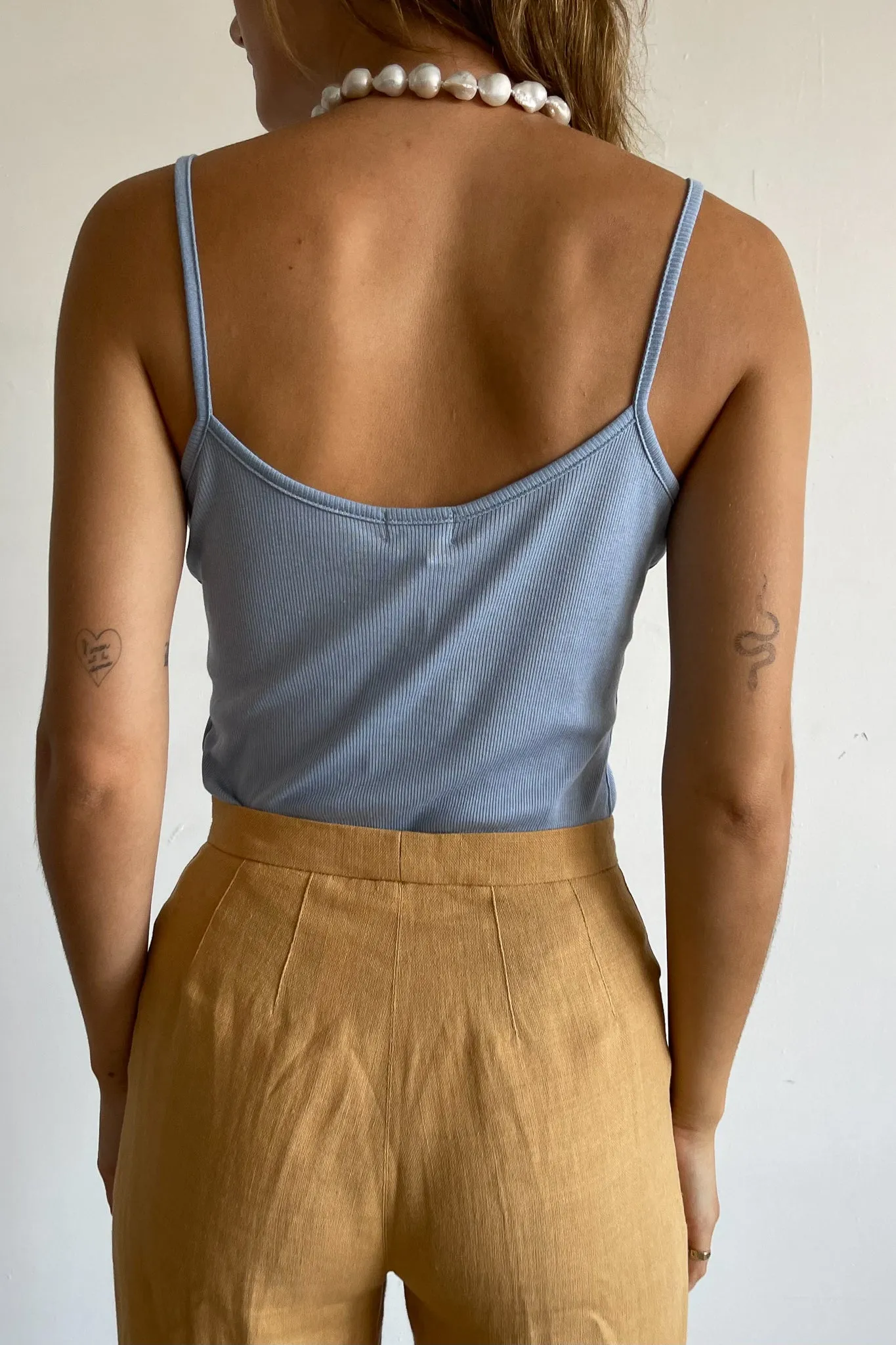 rib spaghetti tank sold by DONNI. product image thumbnail 3