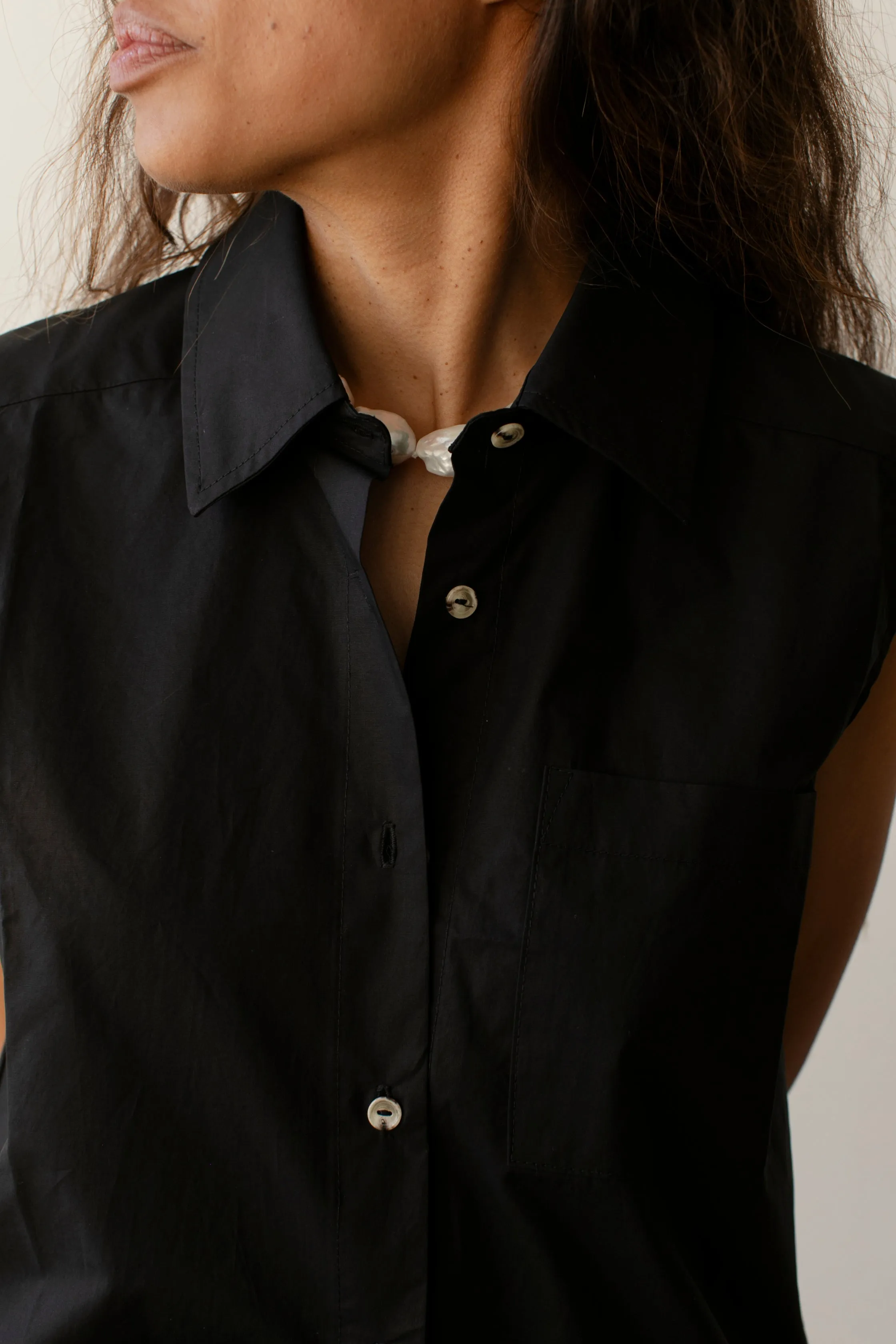 The Pop Sleeveless Shirt sold by DONNI. product image thumbnail 3