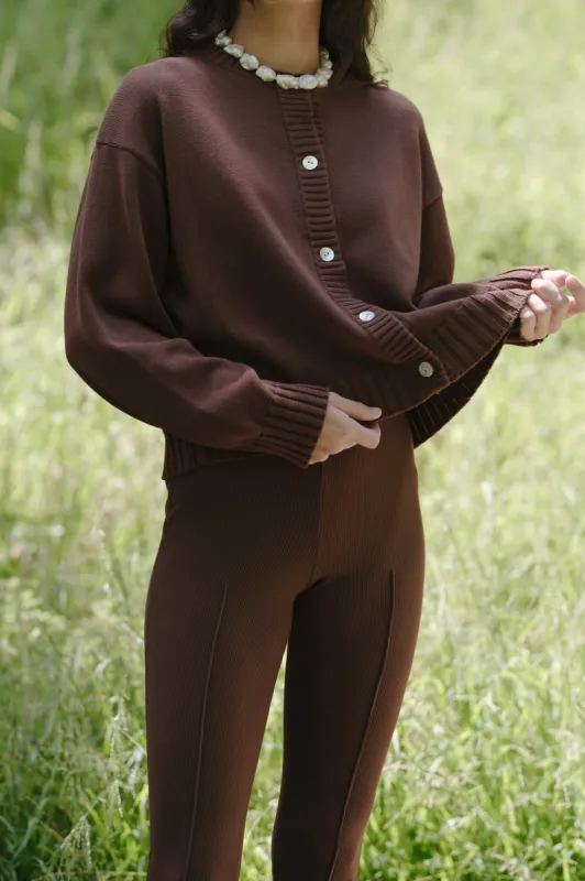 The Cotton Knit Cardigan sold by DONNI.