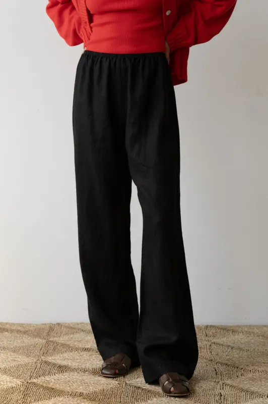 The Linen Simple Pant sold by DONNI.