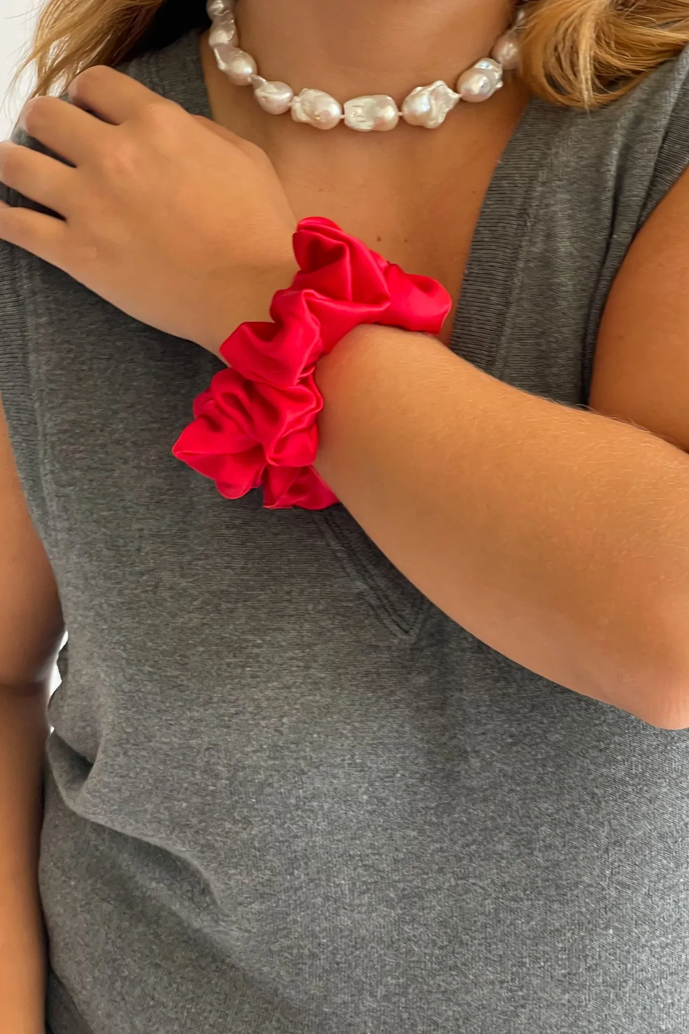 The Silk Scrunchie sold by DONNI.