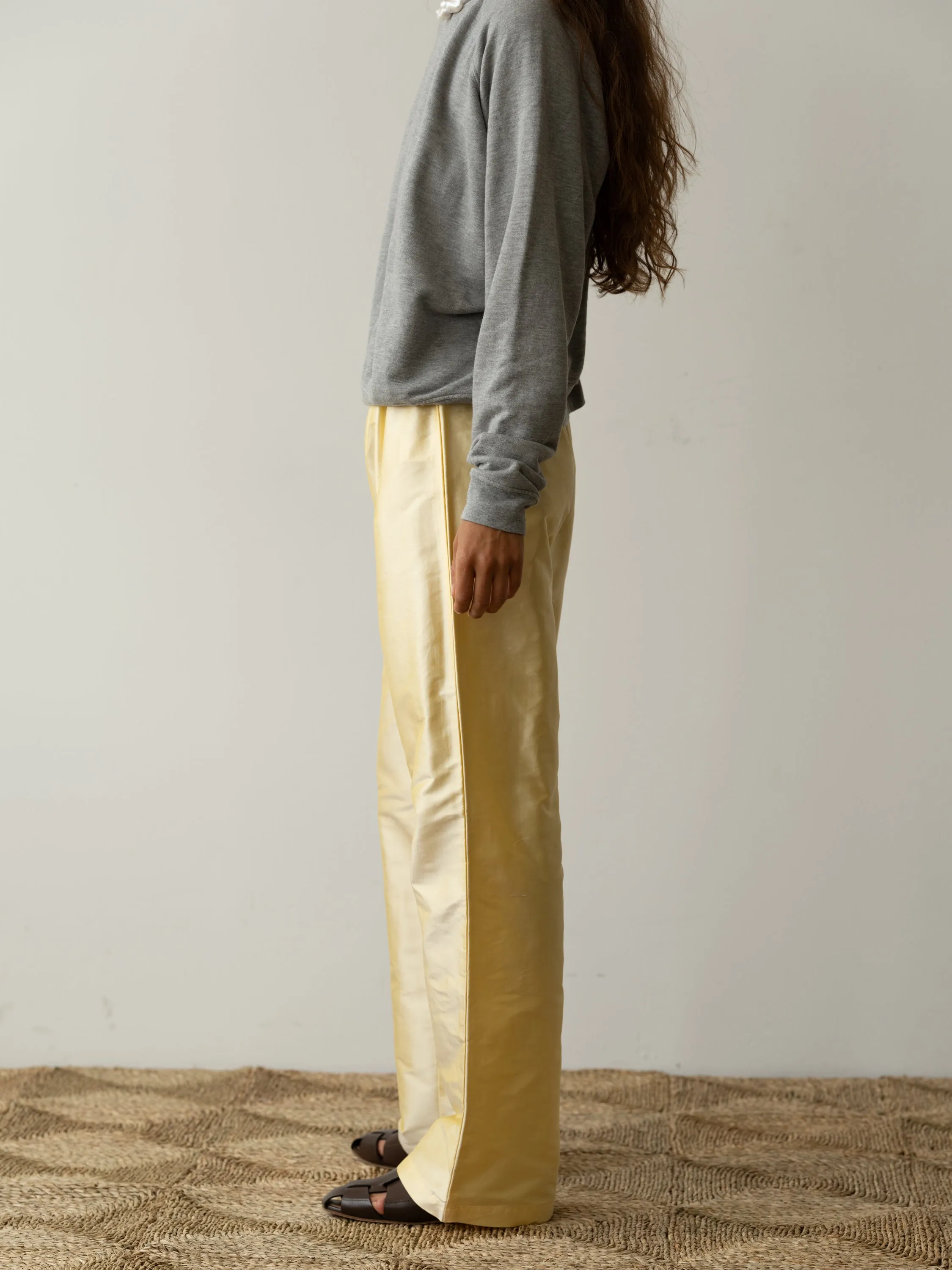 The Taffeta Simple Pant sold by DONNI. product image thumbnail 4
