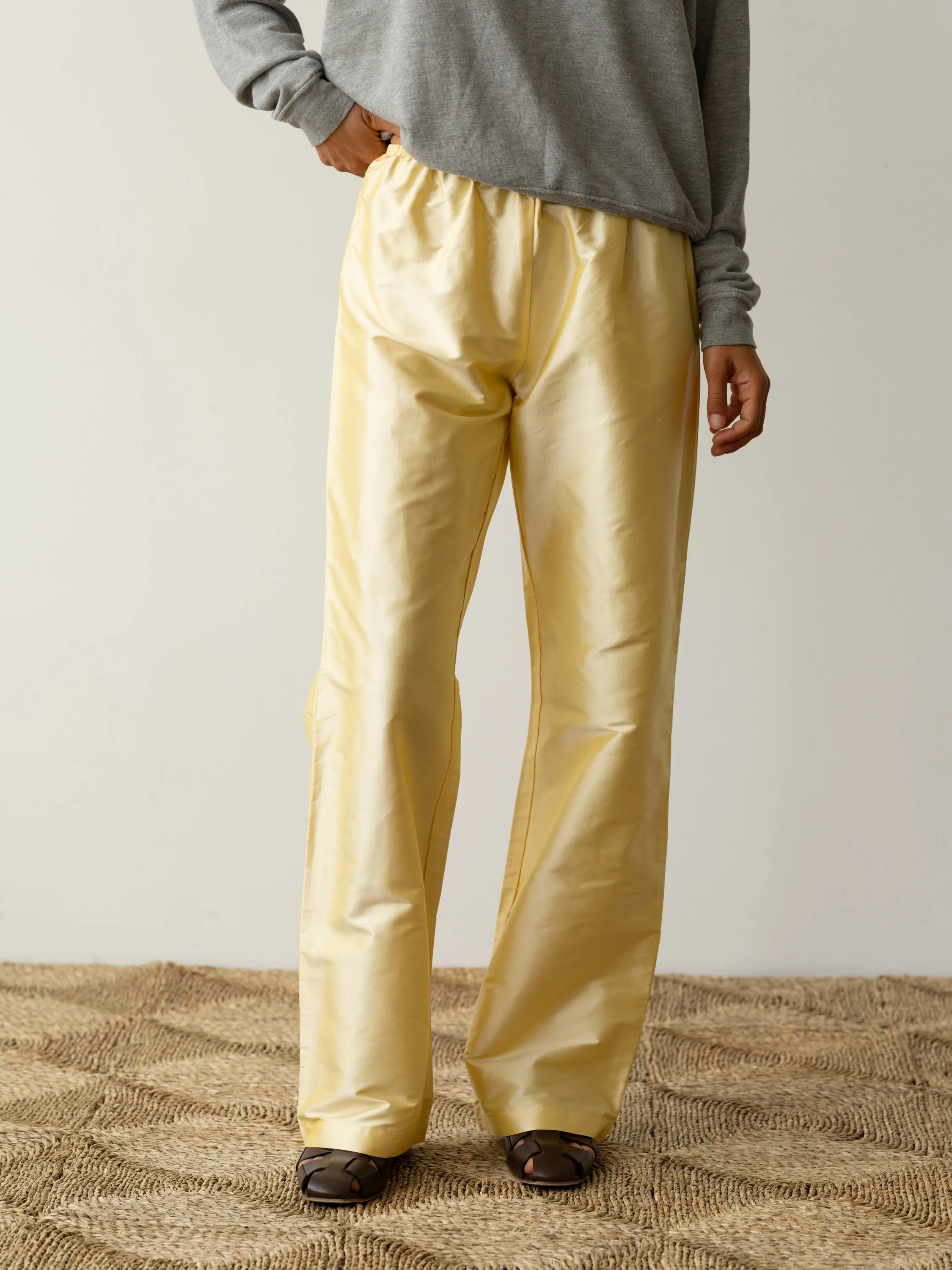 The Taffeta Simple Pant sold by DONNI. product image thumbnail 5