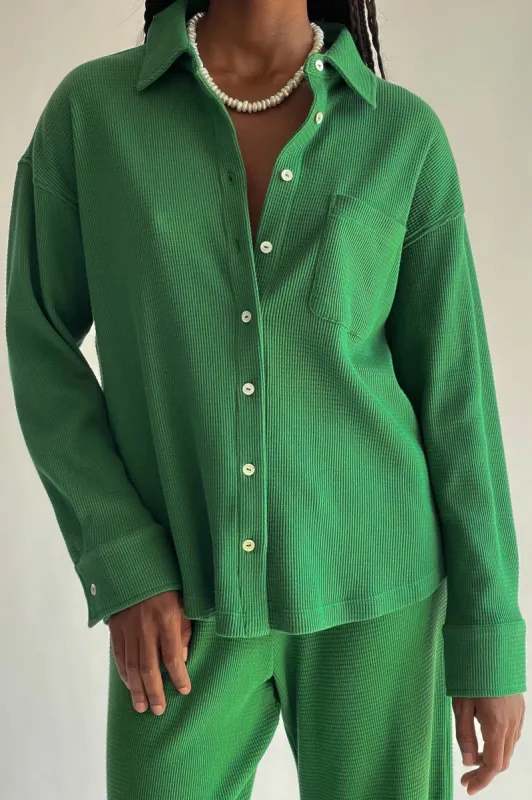 thermal button down sold by DONNI.