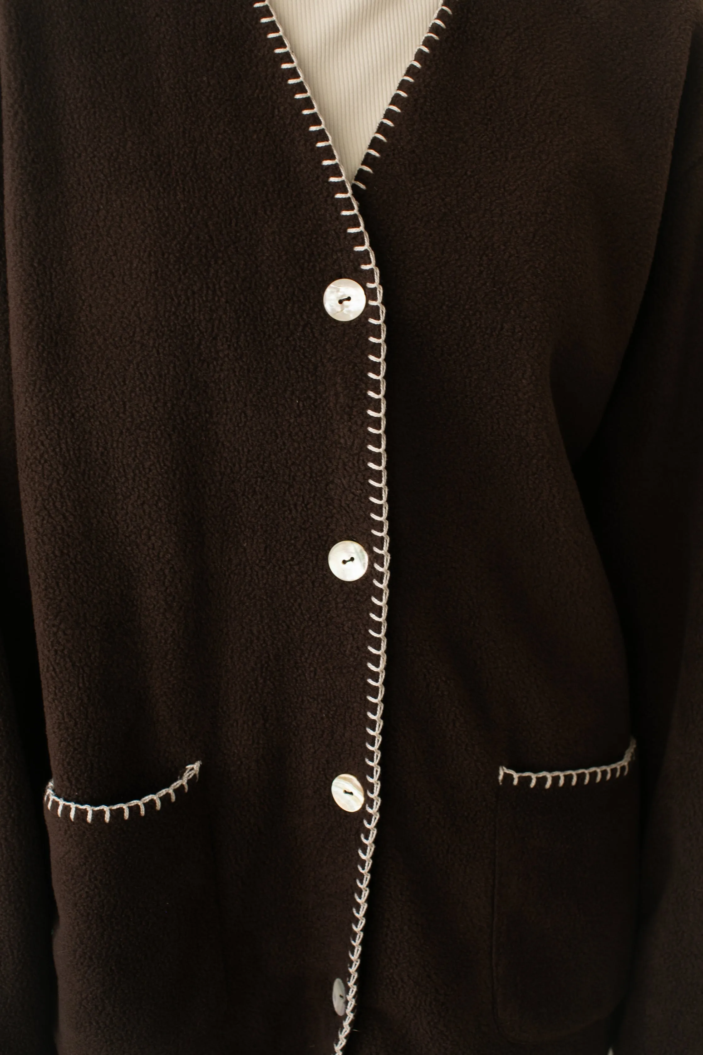 The Polar Fleece Stitch Jacket sold by DONNI. product image thumbnail 4