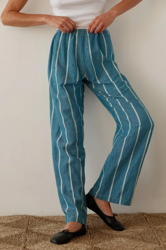 The Stripe Simple Pant made by DONNI.
