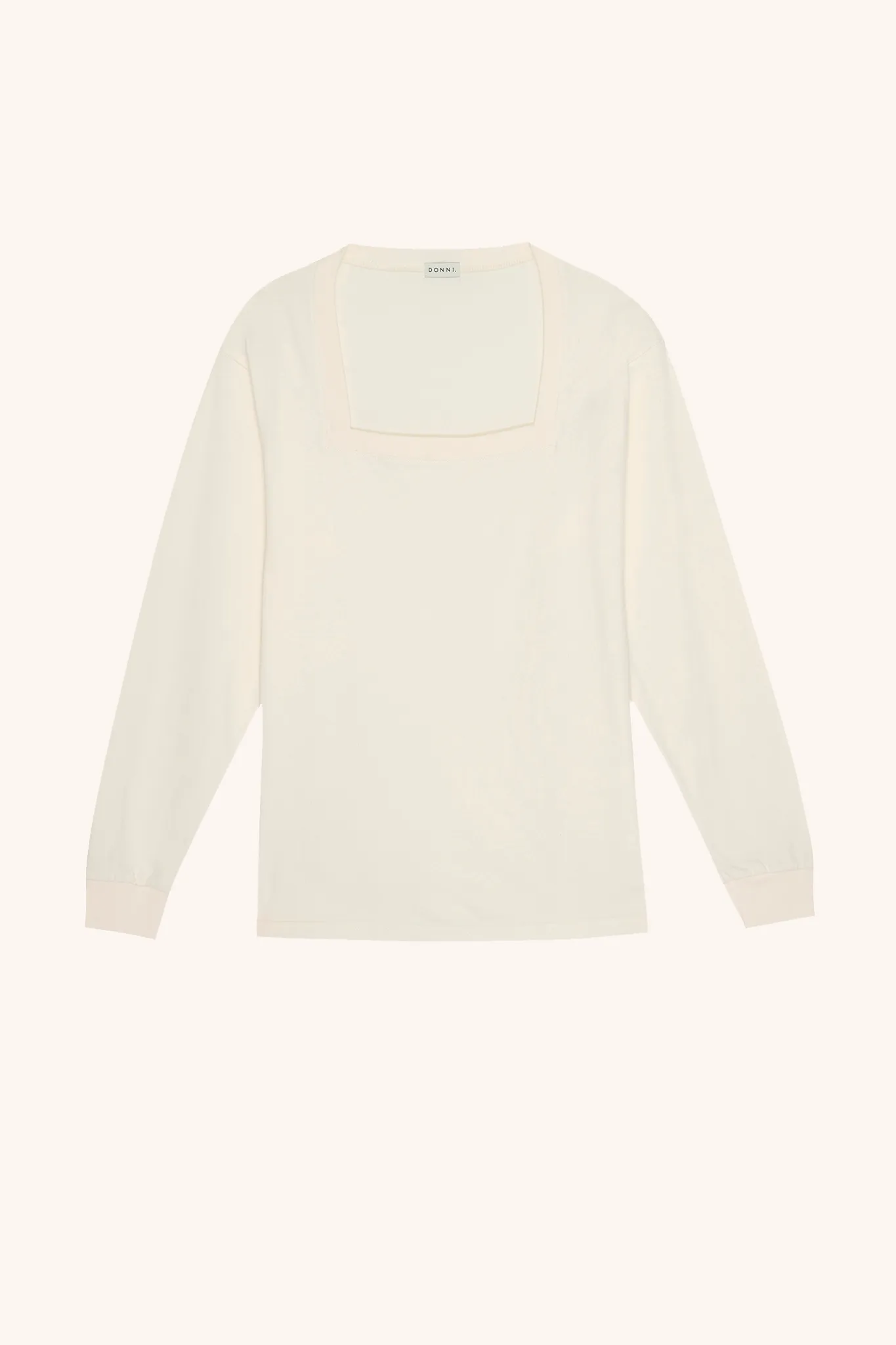 jersey square neck long sleeve sold by DONNI. product image thumbnail 2