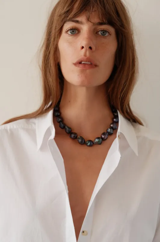 The June Black Pearl Choker sold by DONNI.