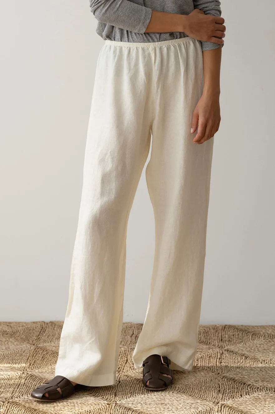 The Linen Simple Pant sold by DONNI.