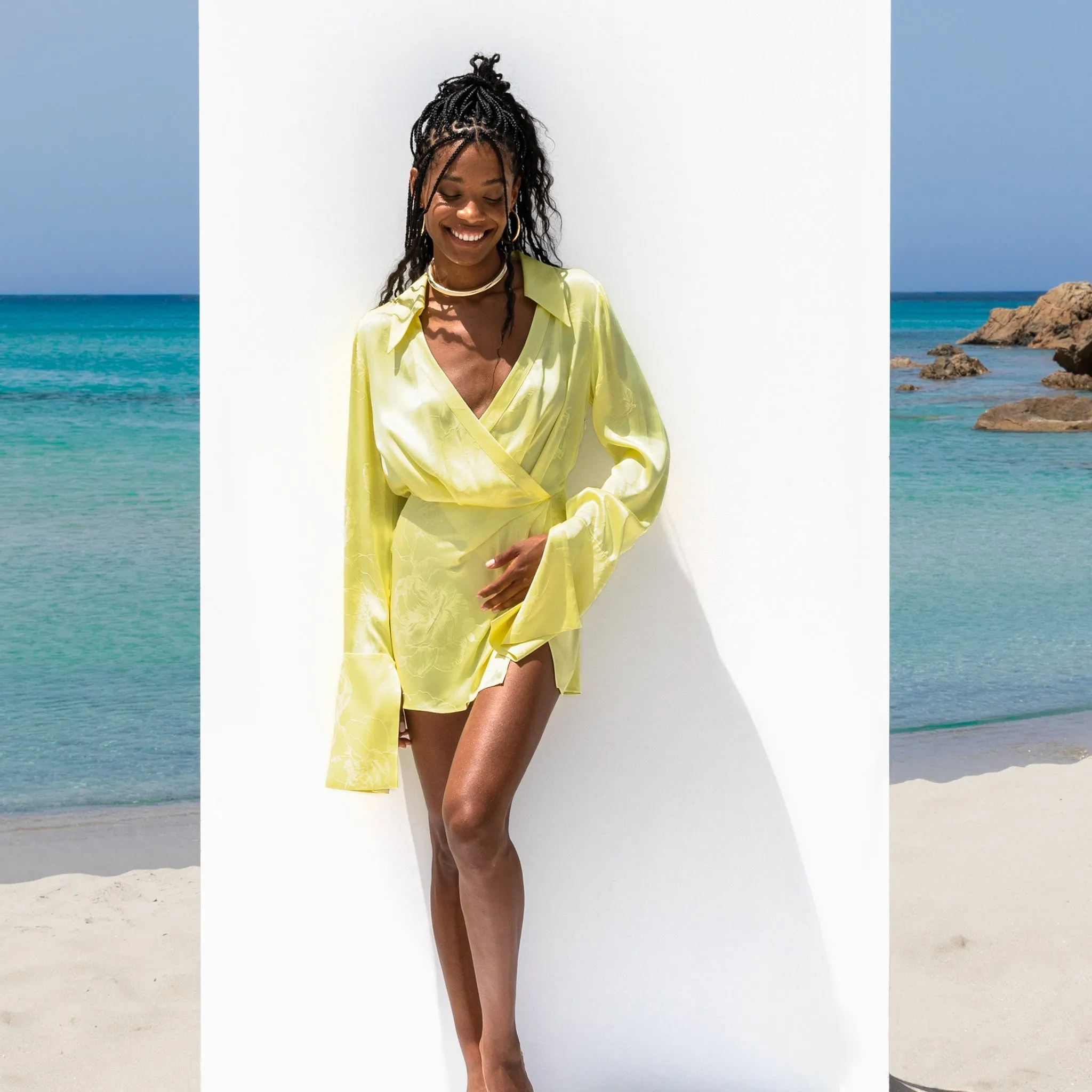 Paloma Dress Lemon sold by Rat & Boa product image thumbnail 5