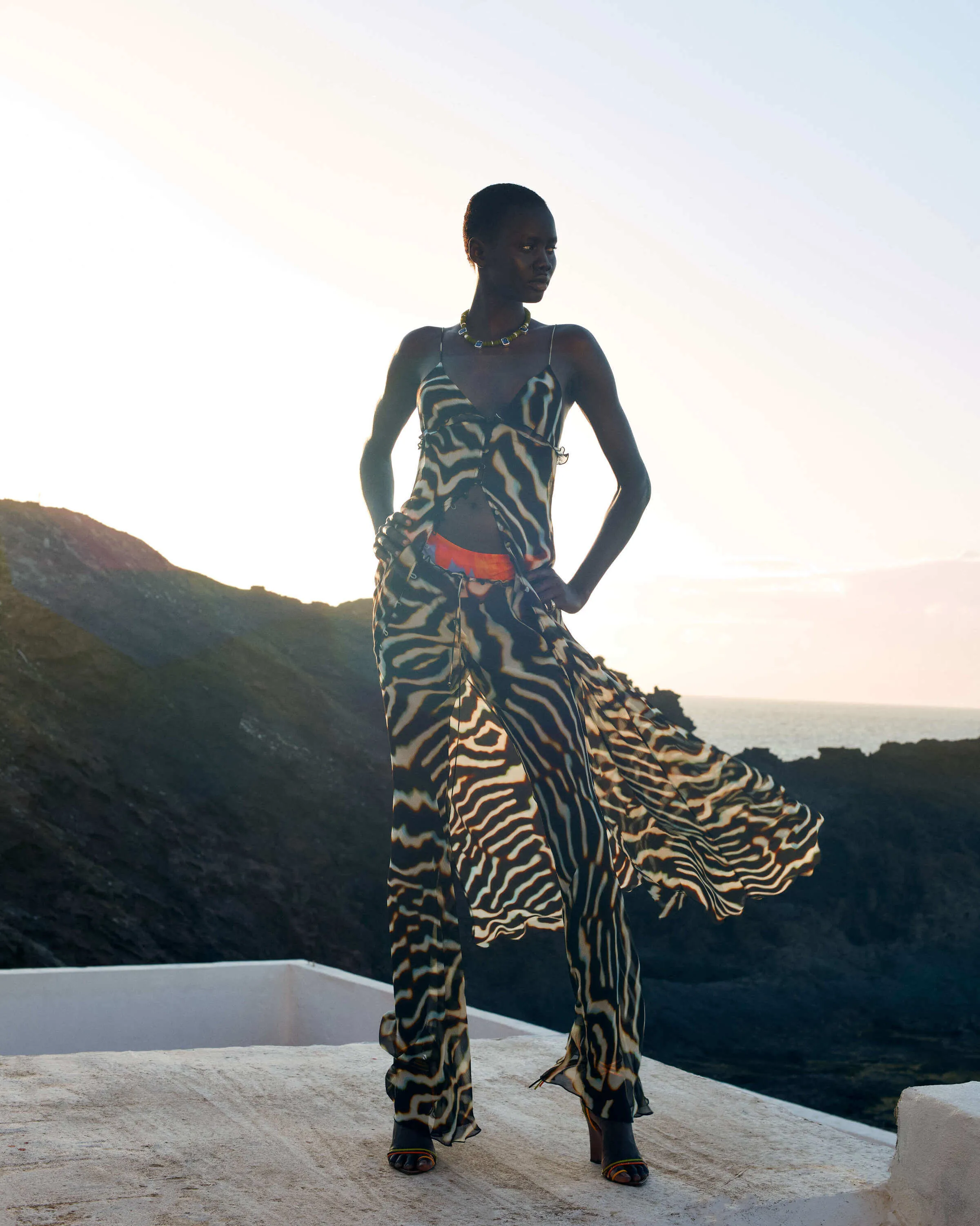 Sonni Trouser Zebra sold by Rat & Boa