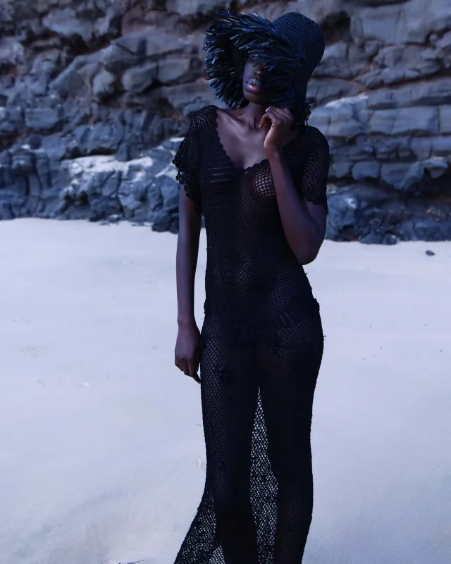 Flores Dress Black sold by Rat & Boa