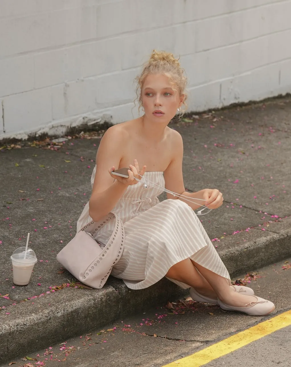 Dream Strapless Dress - Blush Stripe sold by My Mum Made It product image thumbnail 5