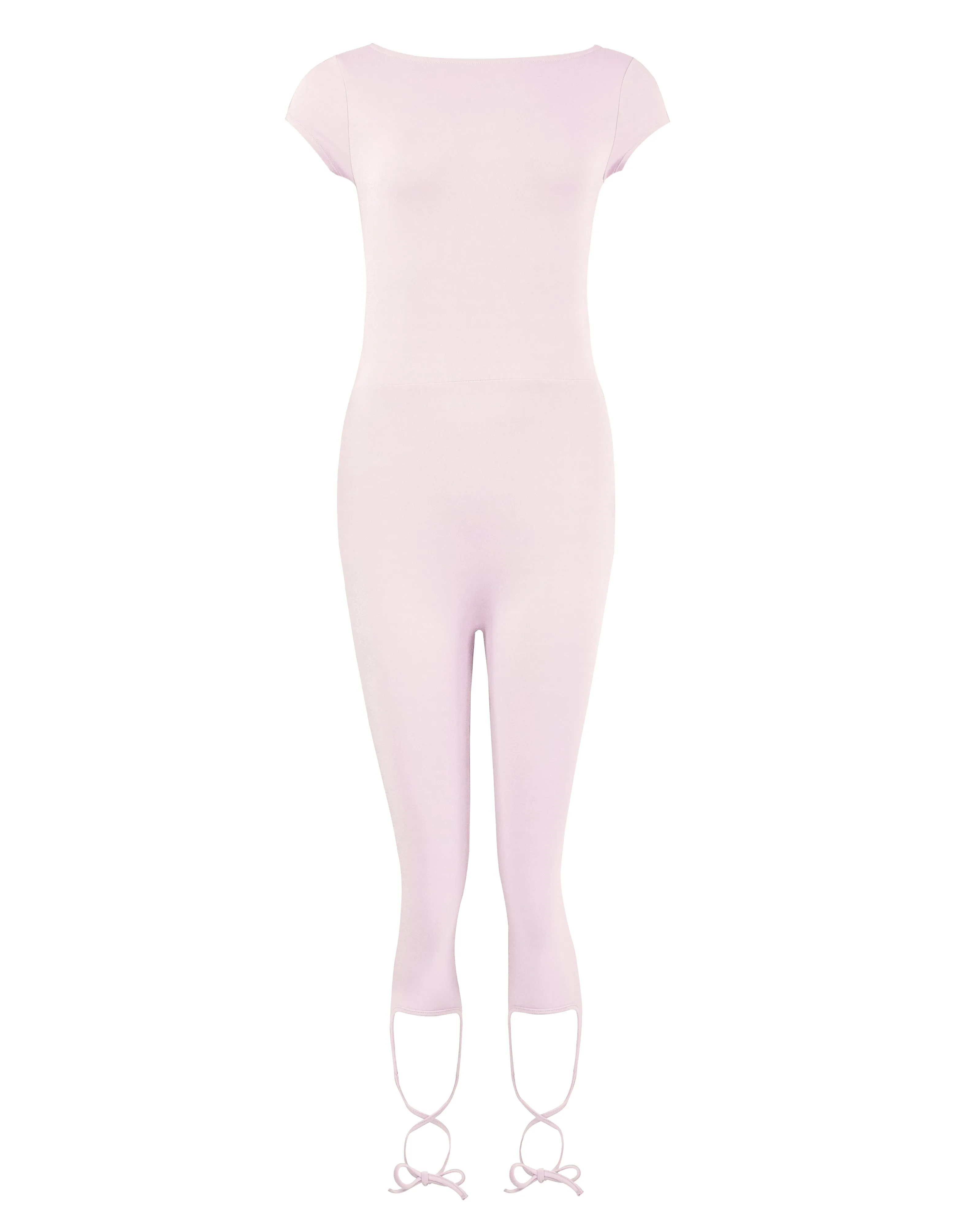 Lace Back Tie Capri Unitard - Rose sold by My Mum Made It