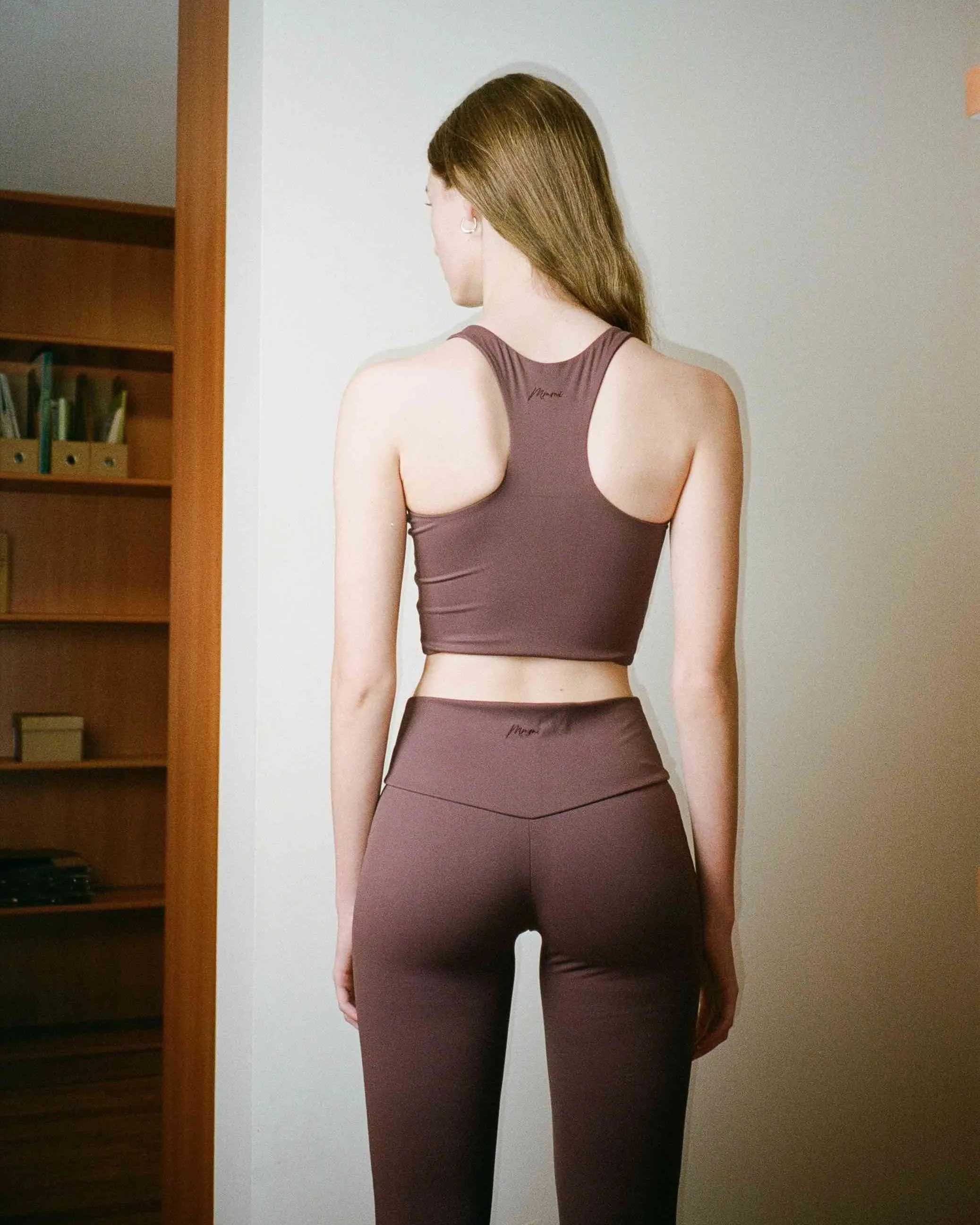 Liberated Sports Crop - Chocolate Cherry sold by My Mum Made It product image thumbnail 4