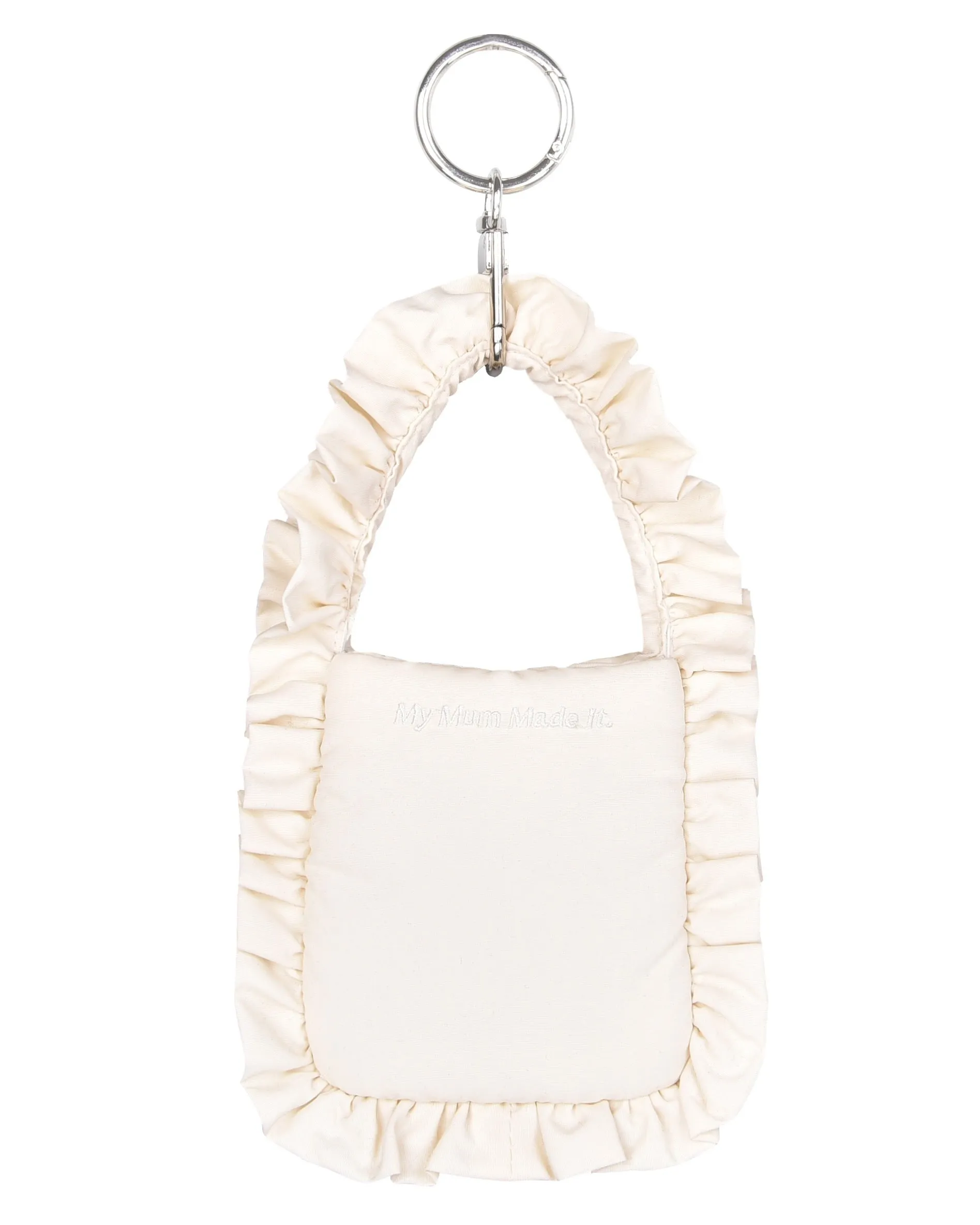 Mini Pillow Tote Keychain - Cream Frill sold by My Mum Made It