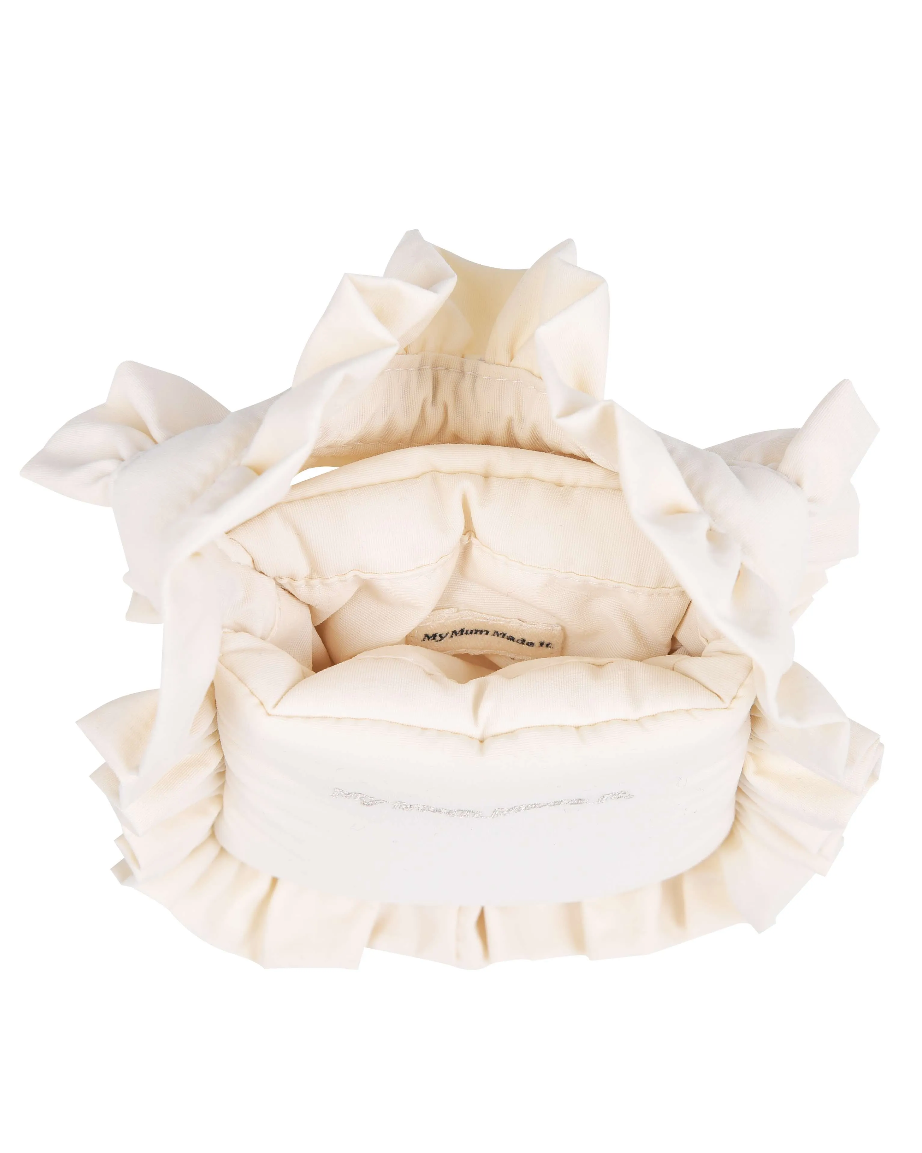 Mini Pillow Tote Keychain - Cream Frill sold by My Mum Made It product image thumbnail 4