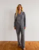 Linen Gingham PJ Pants - Navy & White sold by My Mum Made It