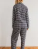 Linen Gingham PJ Pants - Navy & White sold by My Mum Made It