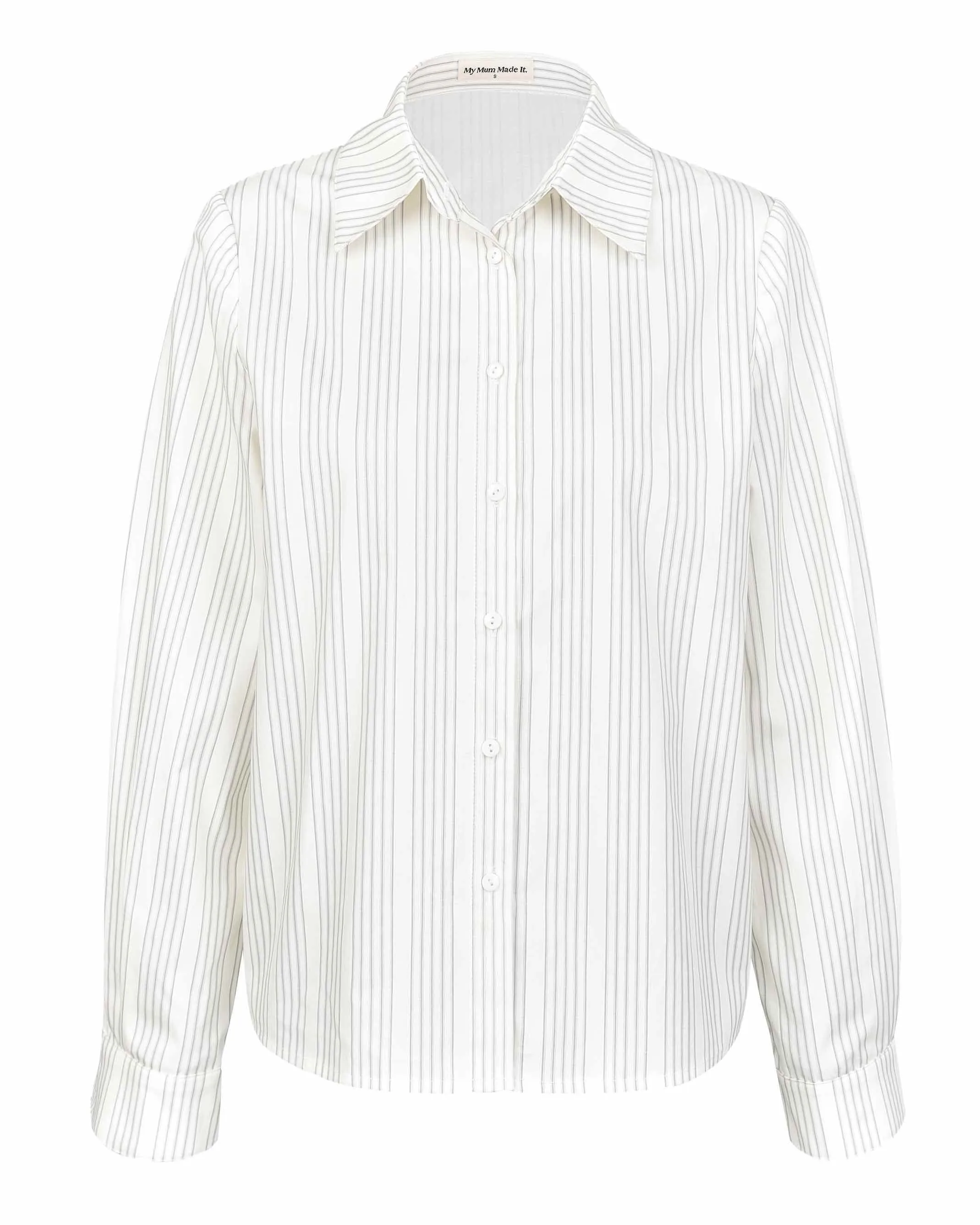Long Sleeve Shirt - Chalk Stripe sold by My Mum Made It