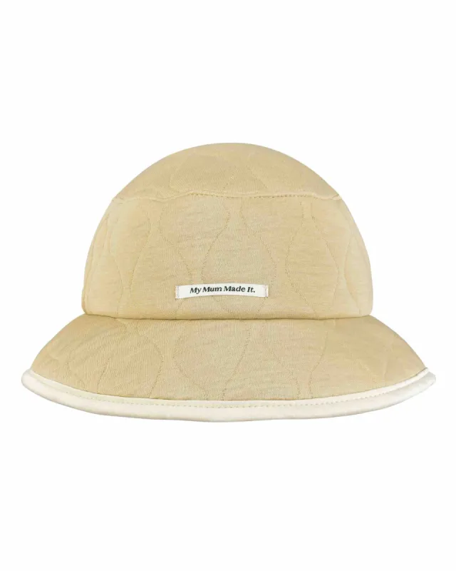 Quilted Bucket Hat - Sand sold by My Mum Made It