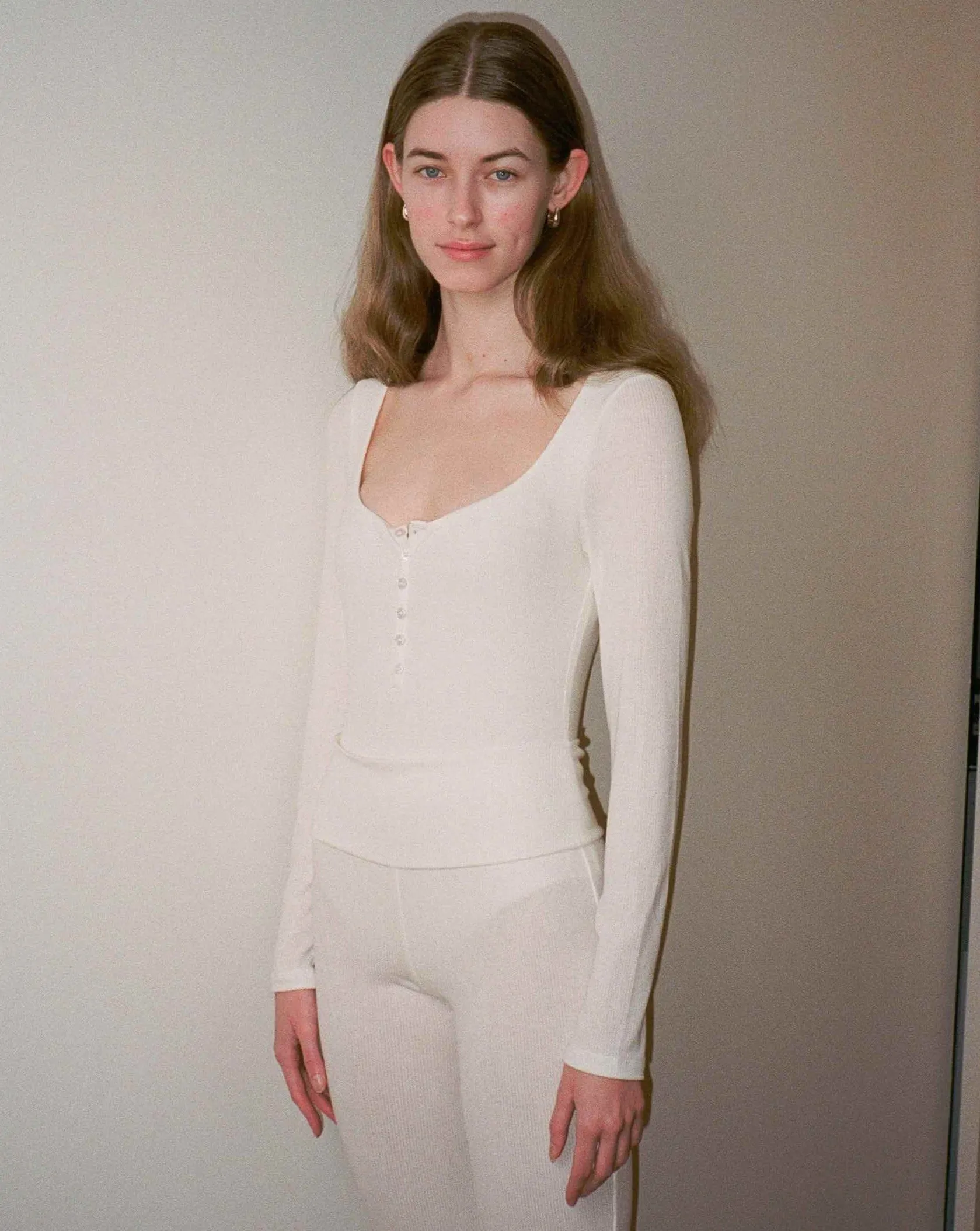 Tencel Linen Button Bodysuit - White sold by My Mum Made It product image thumbnail 2
