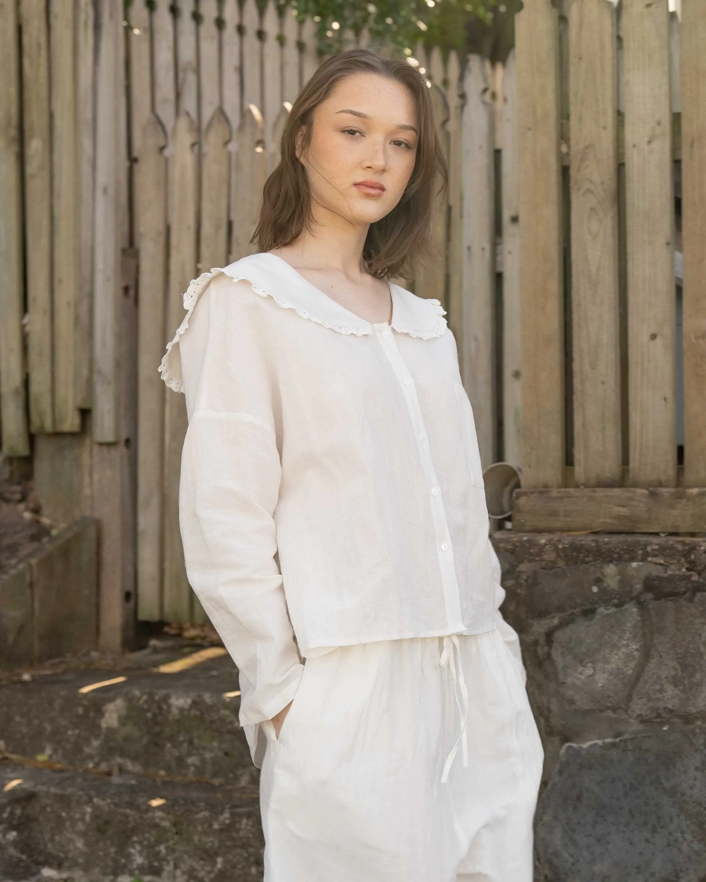 Sweetie Blouse - White sold by My Mum Made It product image thumbnail 2