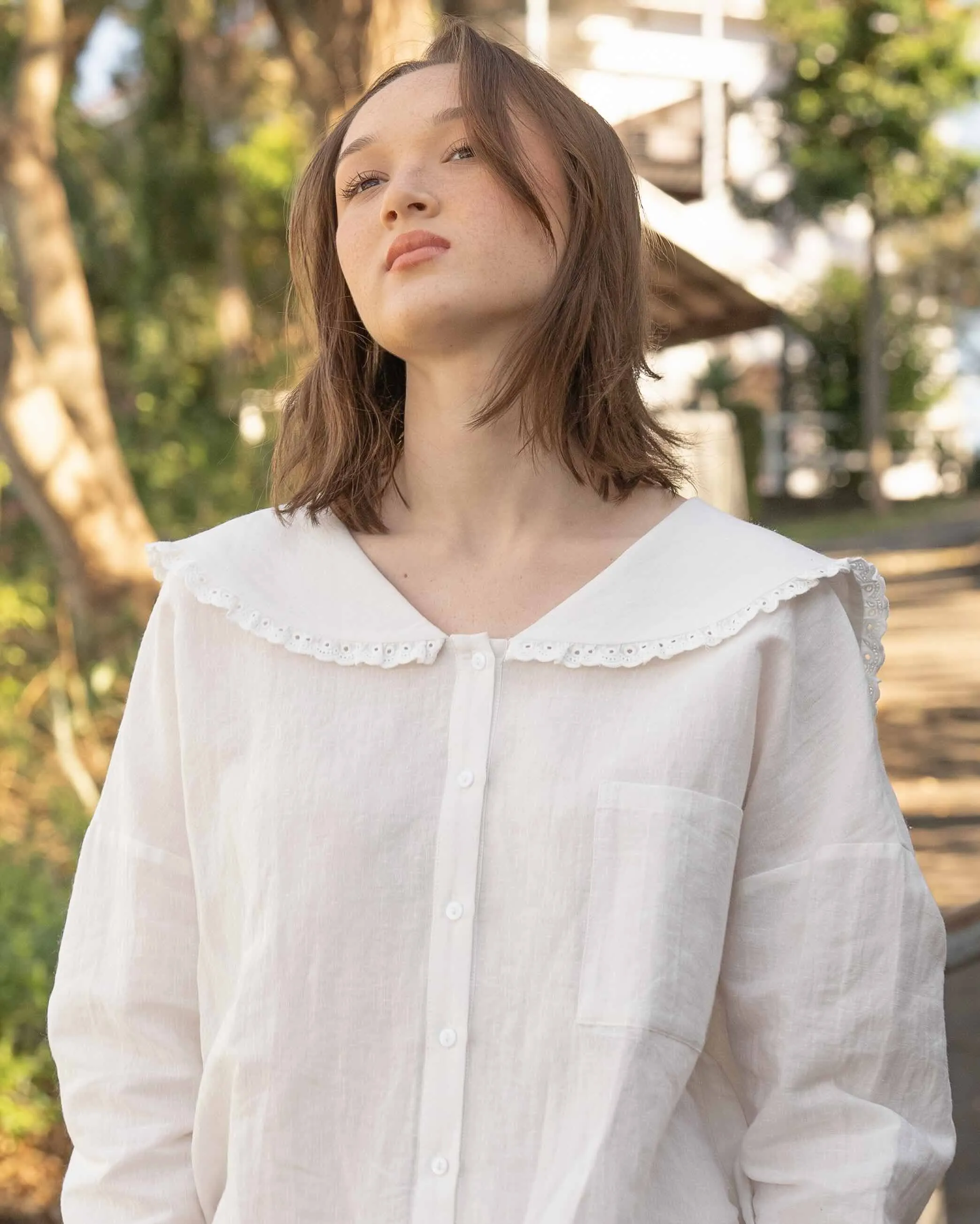 Sweetie Blouse - White sold by My Mum Made It product image thumbnail 3