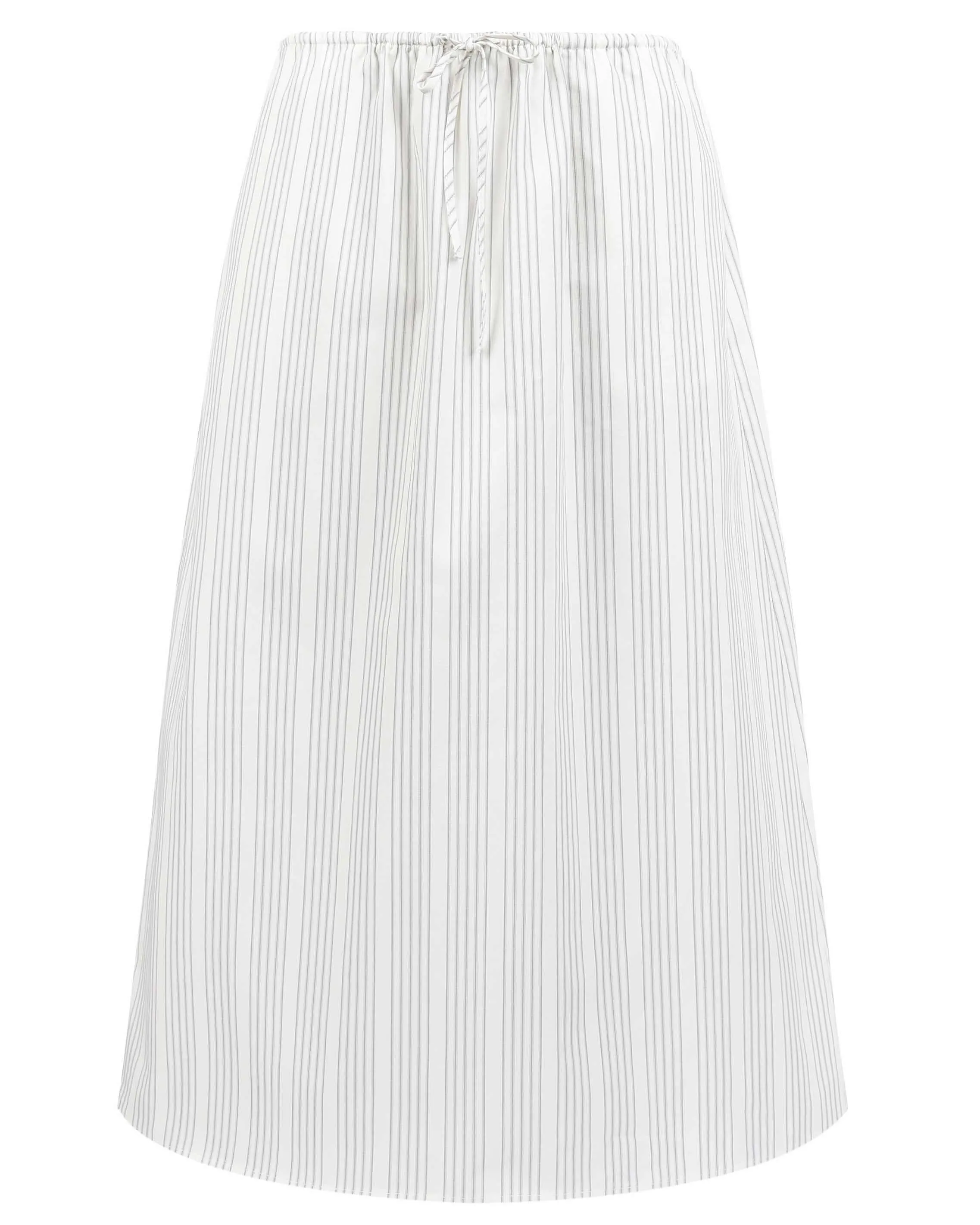 Drawstring Maxi Skirt - Chalk Stripe sold by My Mum Made It