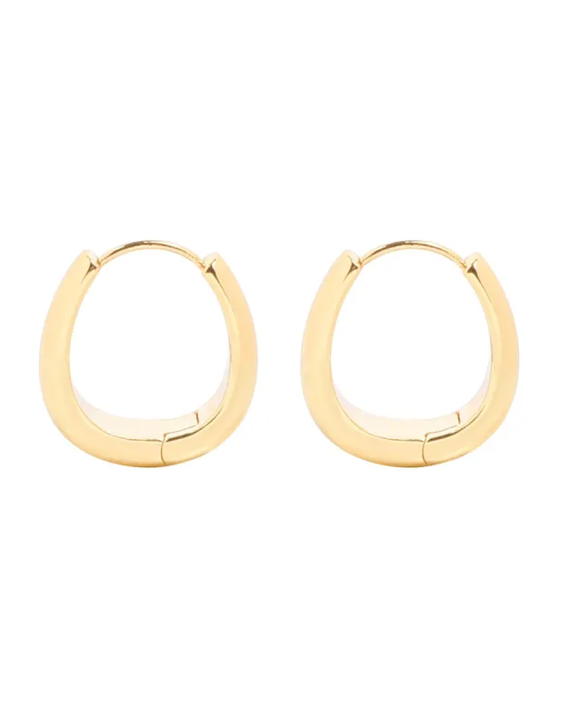 Midi Hoop Earrings - Gold sold by My Mum Made It