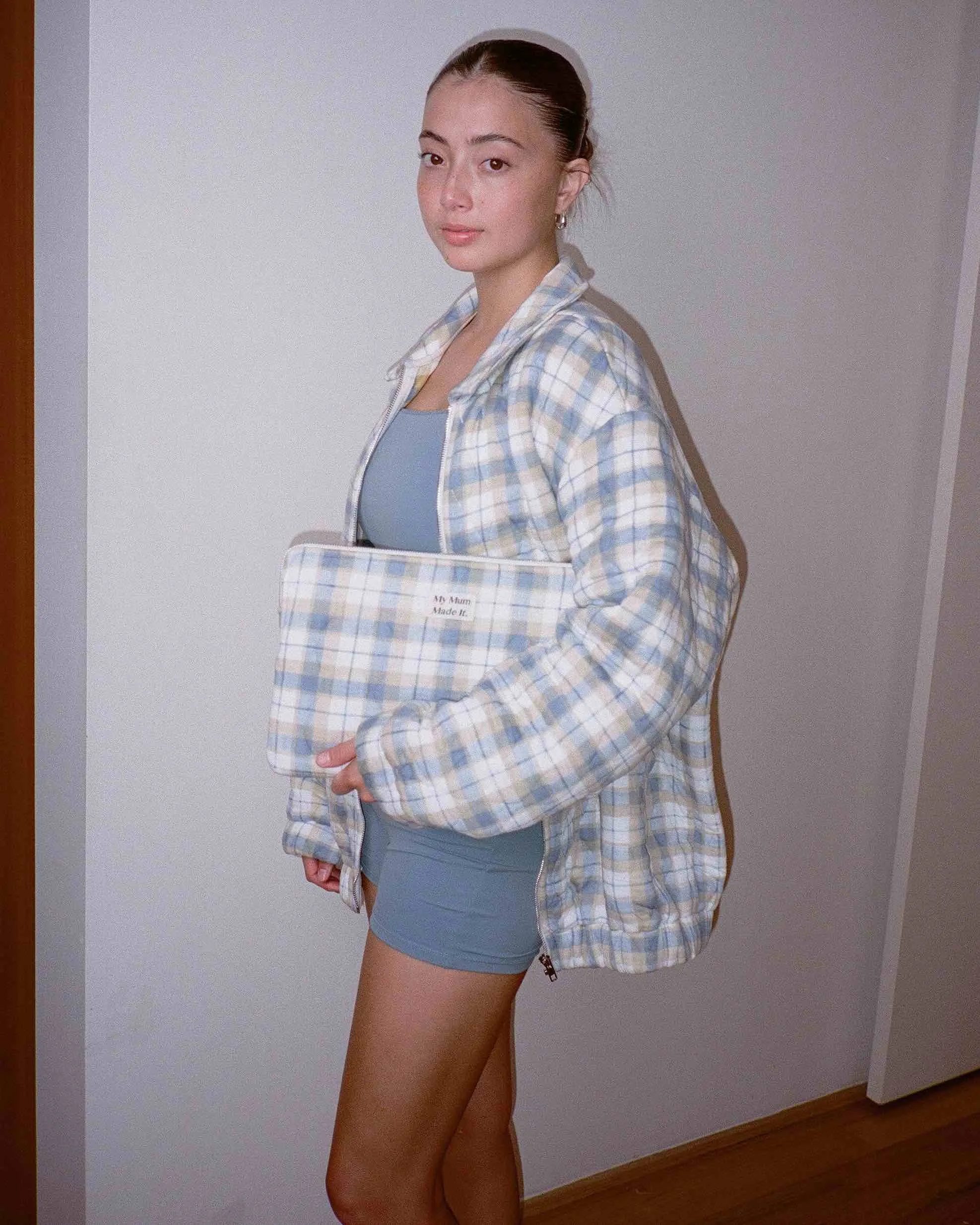 Oversized Quilted Jacket - Beach Breeze sold by My Mum Made It product image thumbnail 5