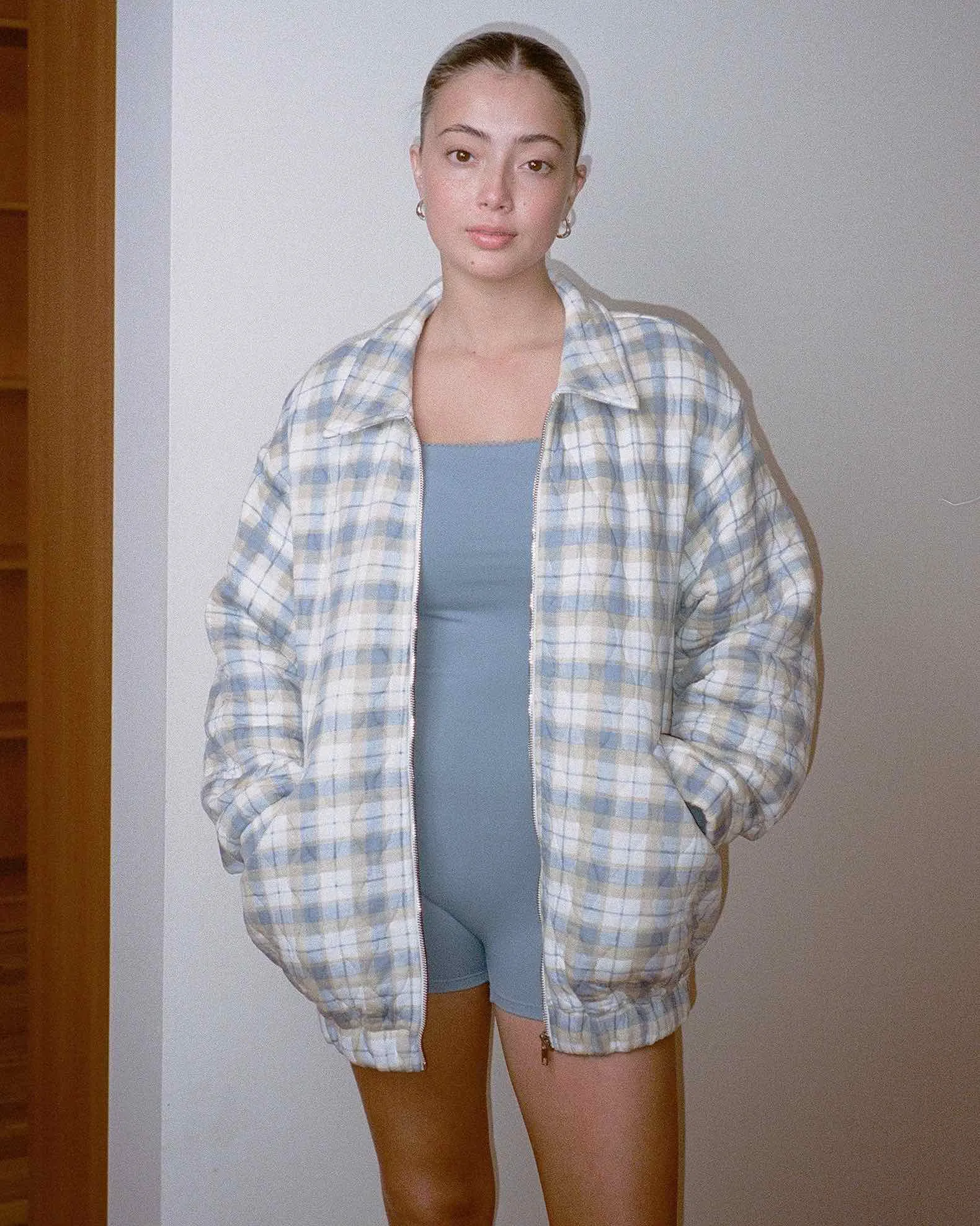 Oversized Quilted Jacket - Beach Breeze sold by My Mum Made It product image thumbnail 2