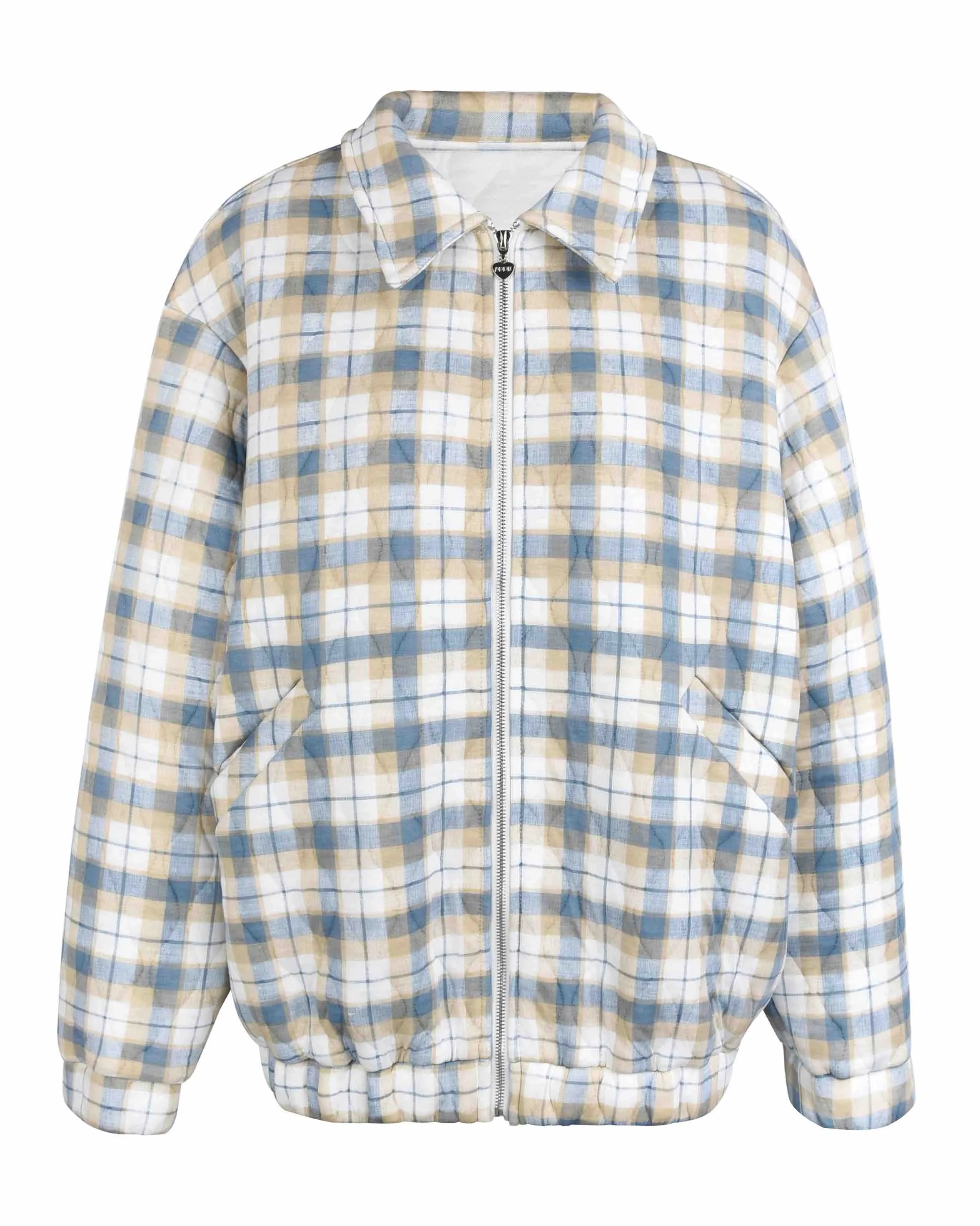 Oversized Quilted Jacket - Beach Breeze sold by My Mum Made It