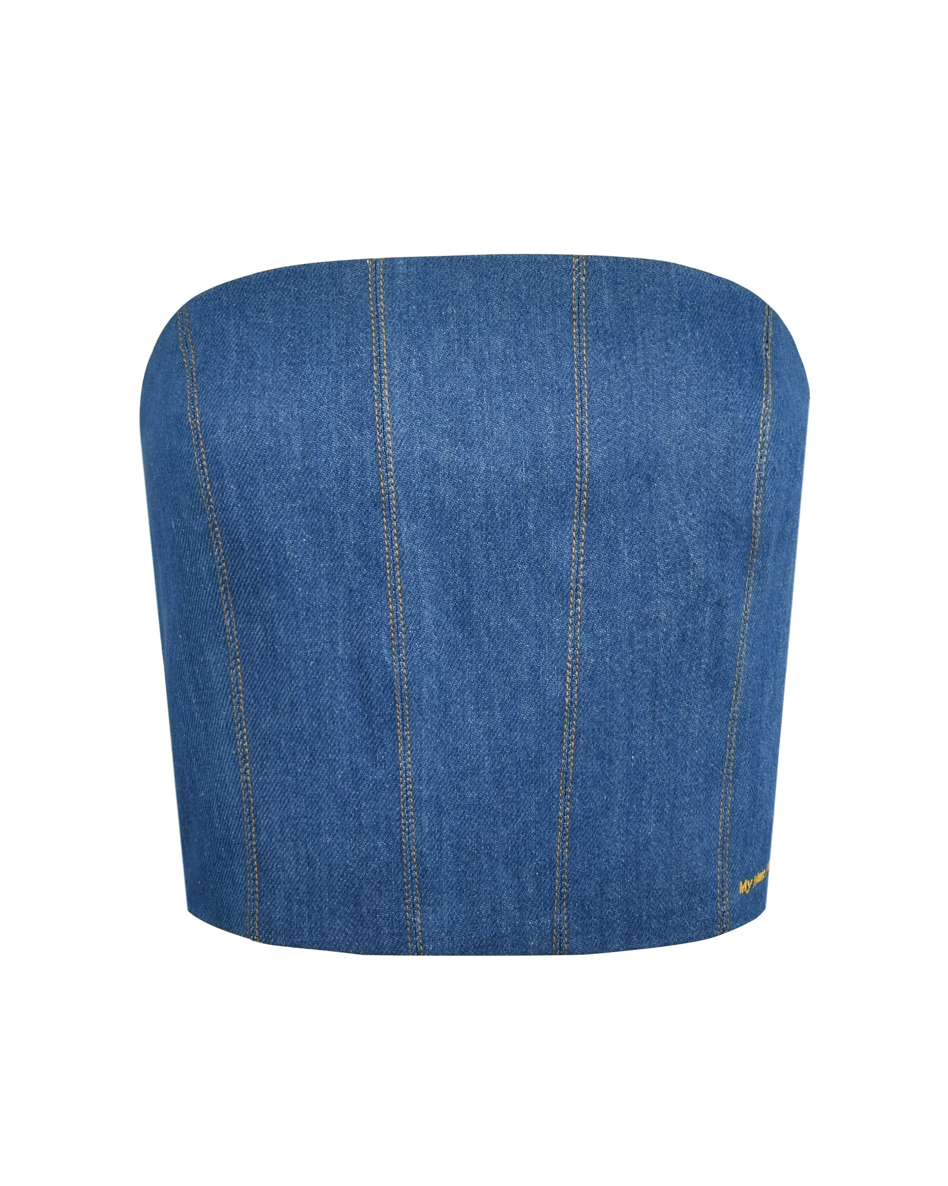 Denim Corset Top - Darkwash sold by My Mum Made It