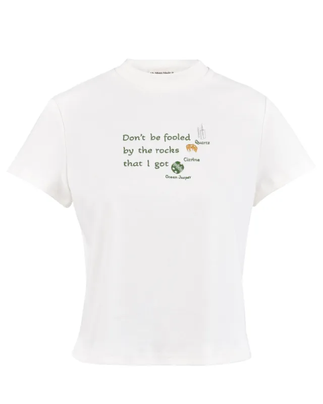 Don't Be Fooled Embroidery Fitted T-Shirt sold by My Mum Made It